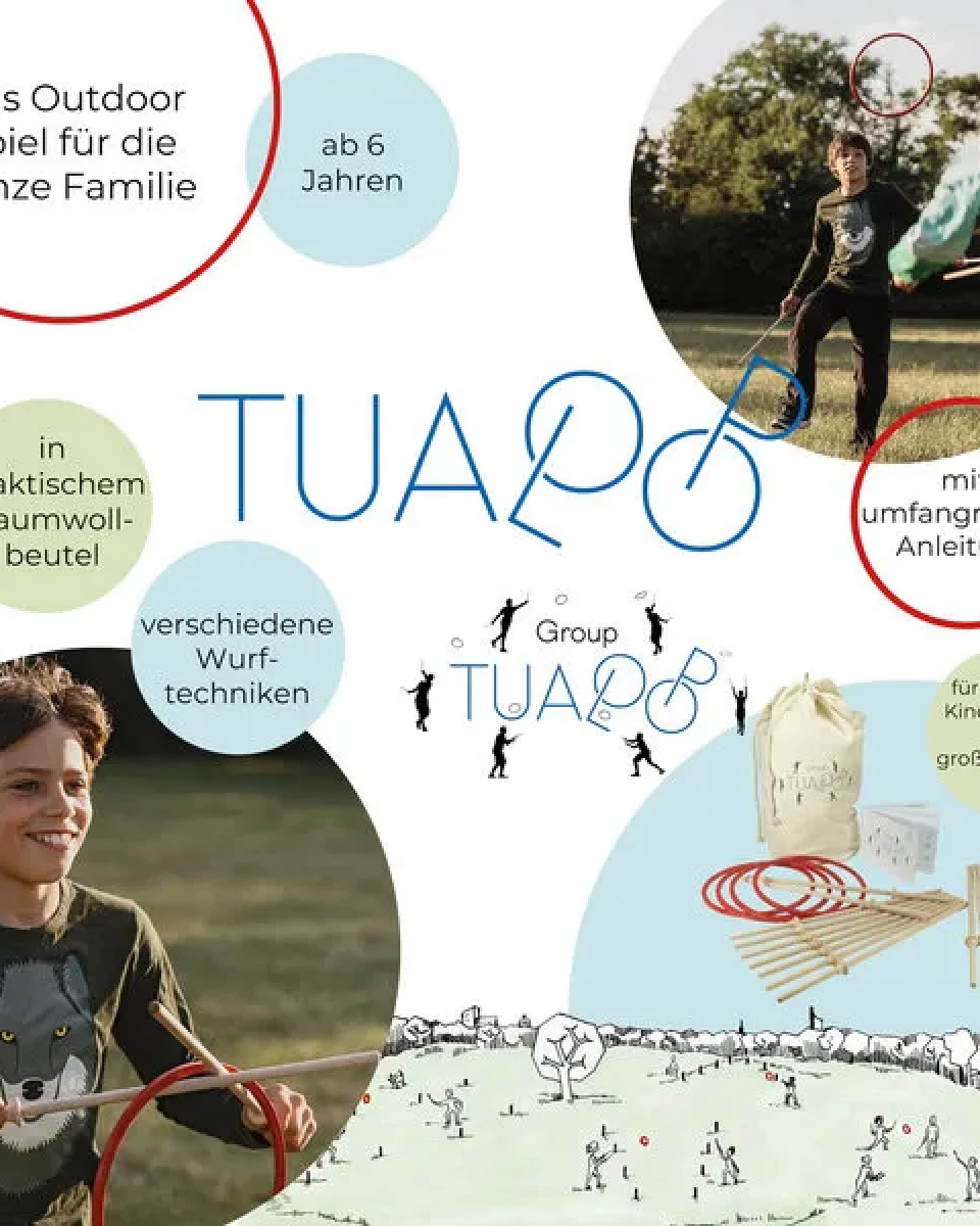 TicToys – Tualoop Outdoor Ringwurfspiel (2er-Set) – Ansicht 2