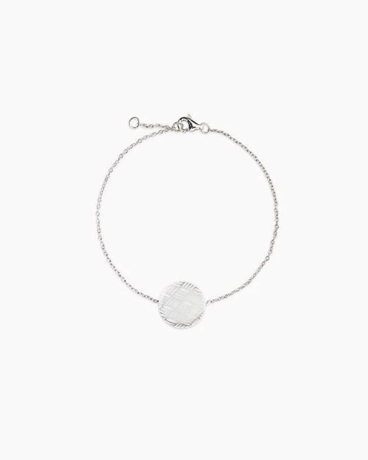 lille mus Porzellan-Armband 'Knoten' Porzellanschmuck SILBER