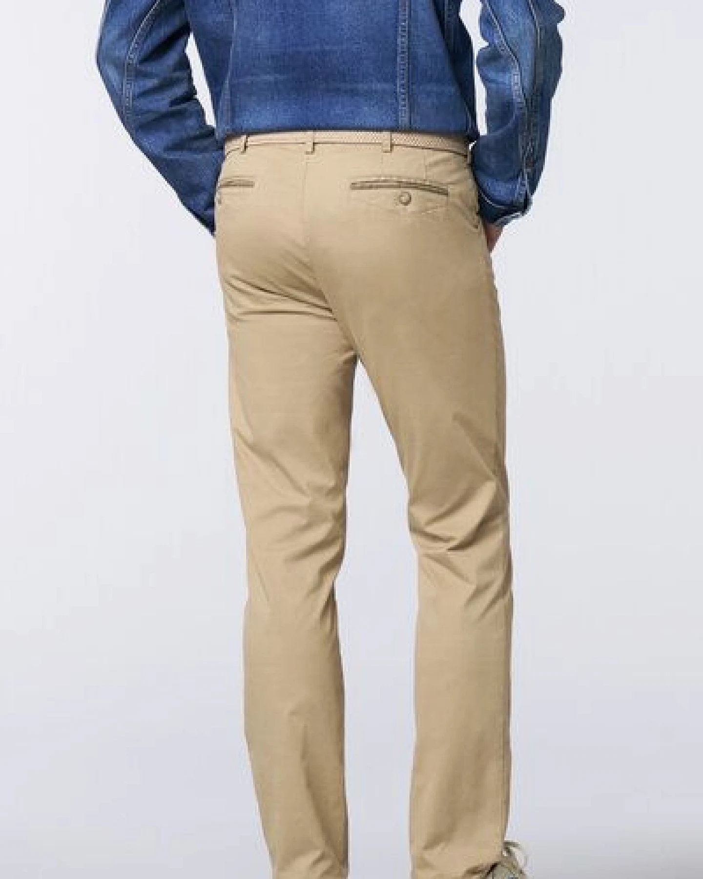 MEYER FANTASY STRUCTURE BAUMWOLL CHINO – Ansicht 3