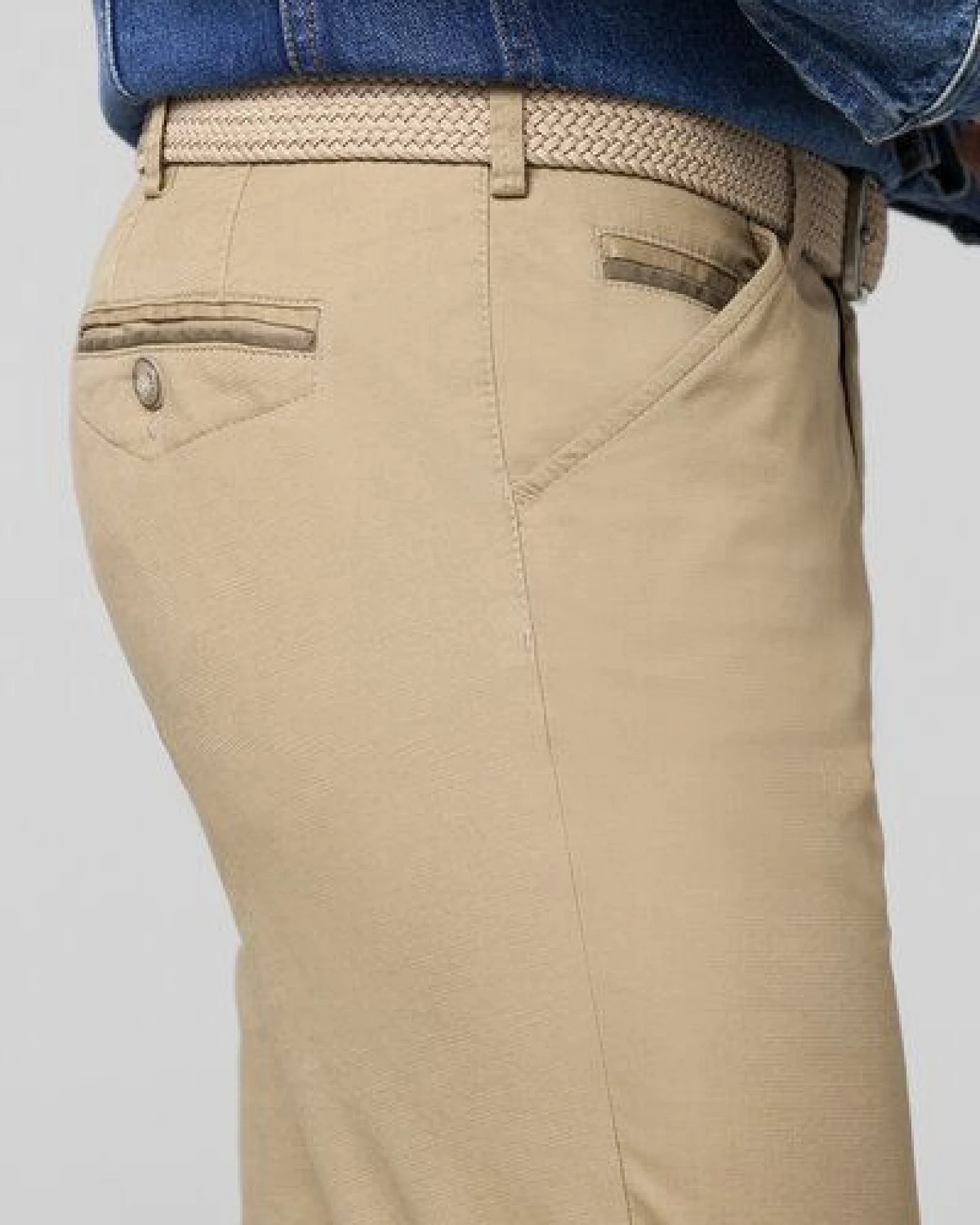 MEYER FANTASY STRUCTURE BAUMWOLL CHINO – Ansicht 4