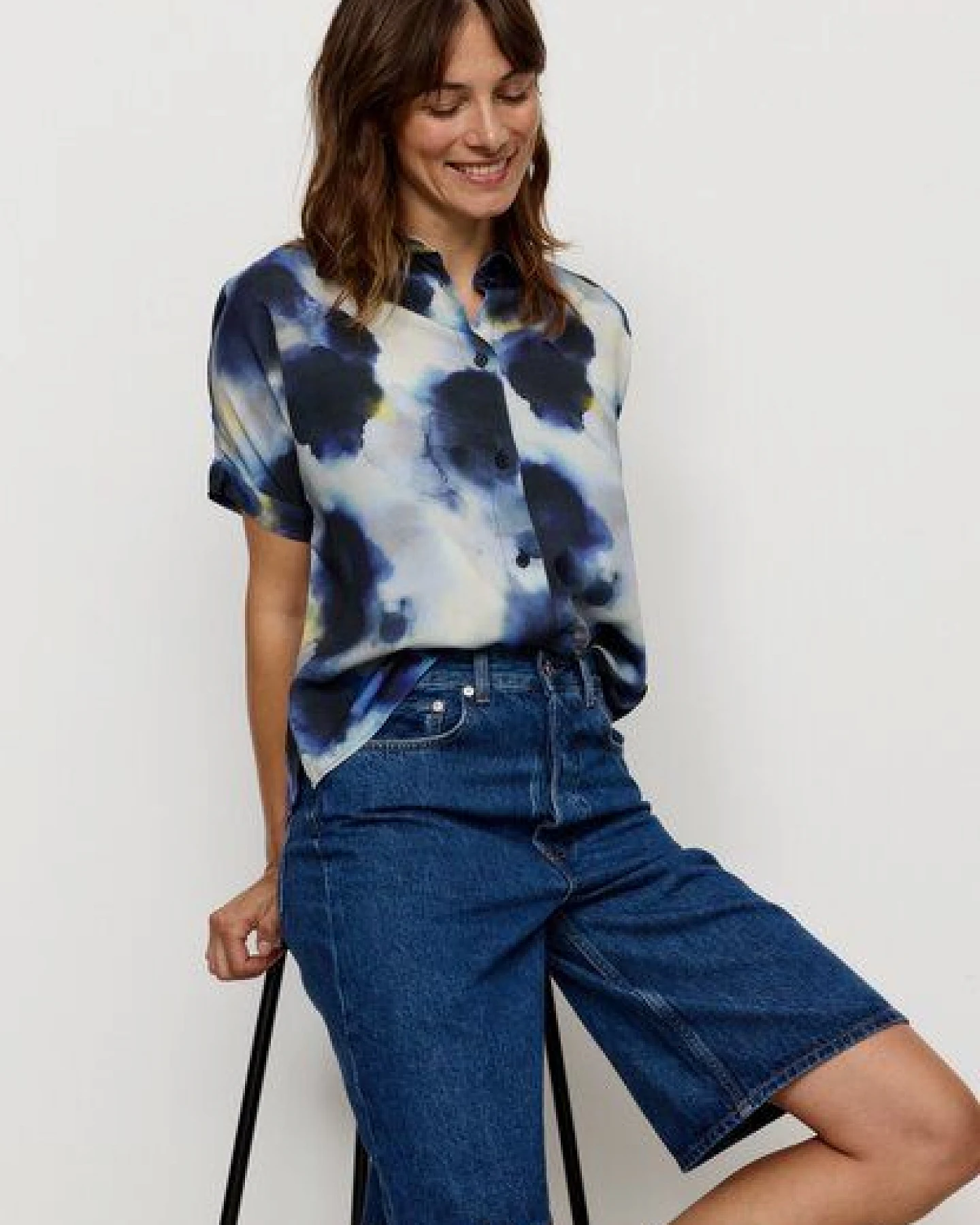 Damen Bluse aus LENZING ECOVERO Viskose - LOTUS WATERDROP - recolution – Ansicht 2