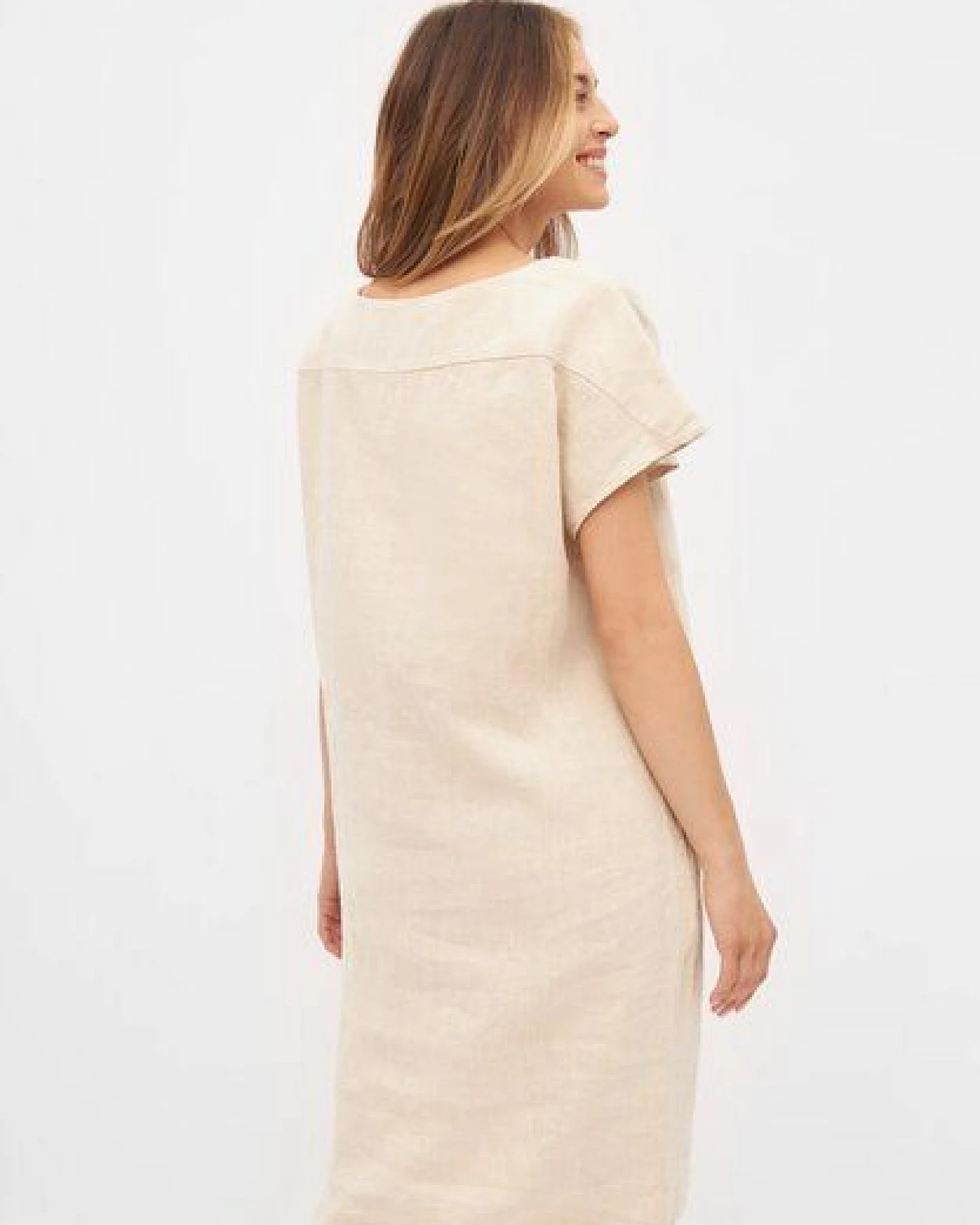 Givn Berlin Leinenkleid BLAIR aus Leinen - Beige (Linen) – Ansicht 3