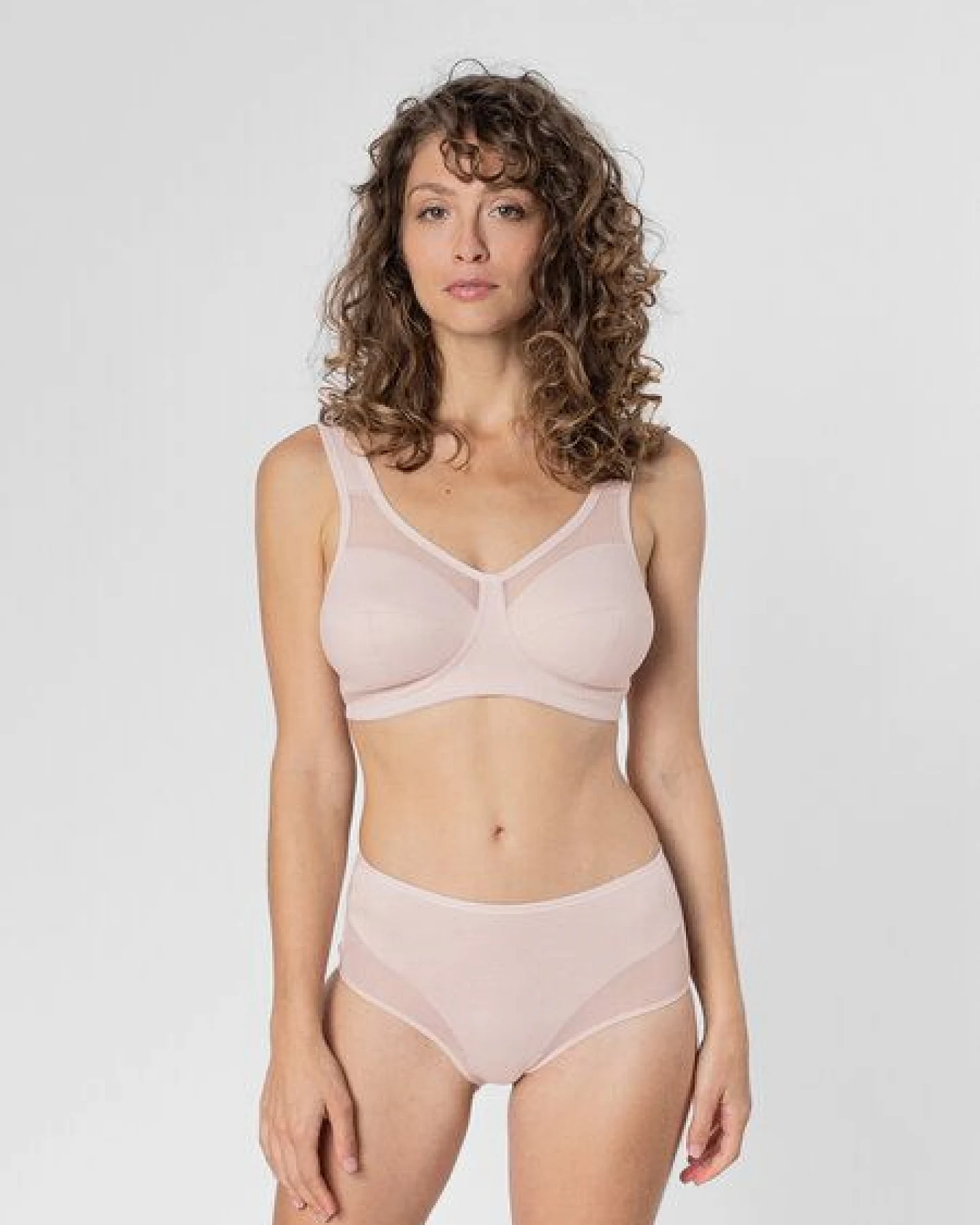 erlich textil Anni bügelloser Mesh BH mit Baumwolle, made in Europe – Ansicht 2