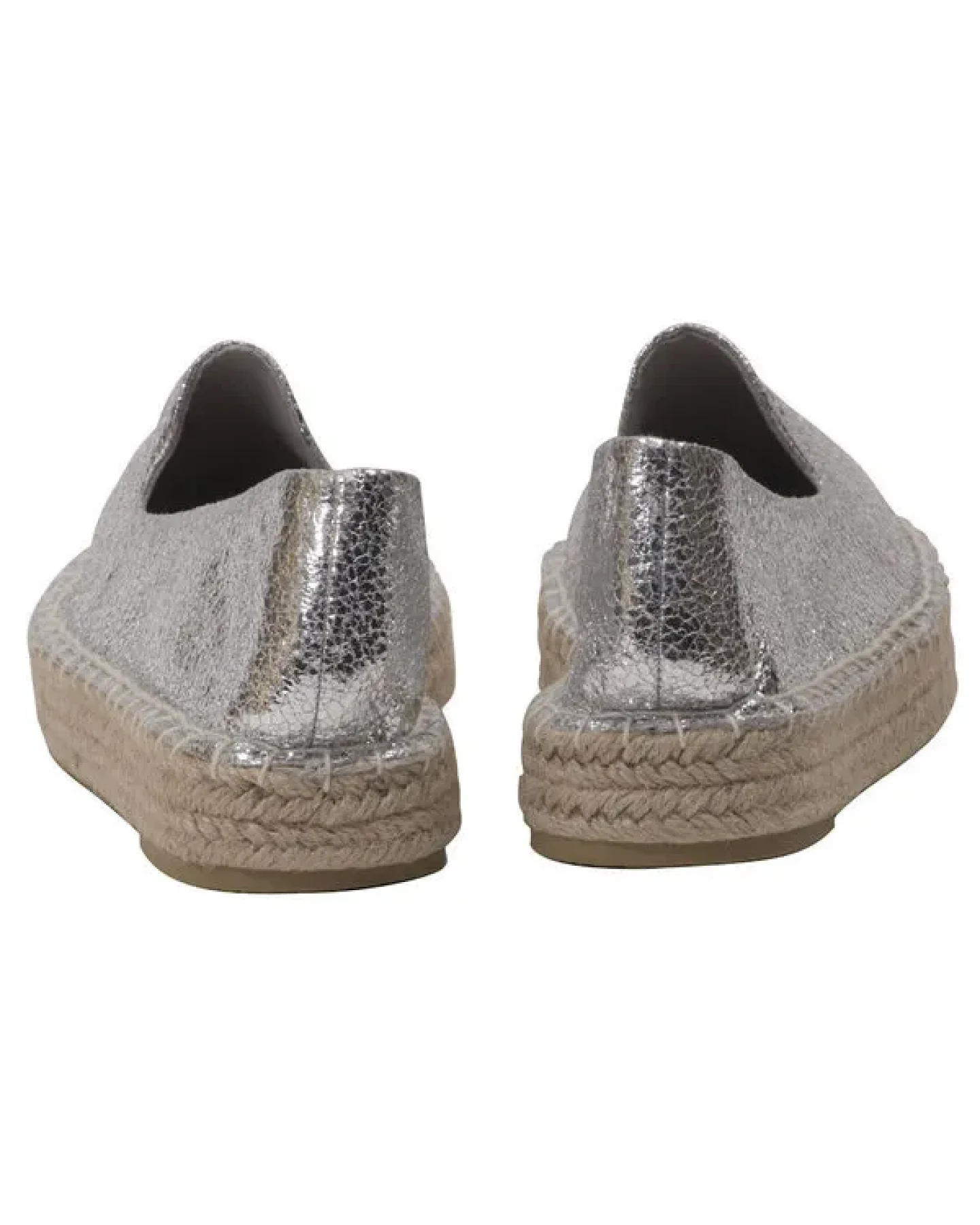 Japanwelt Espadrilles Damen Espadrilles Plateau Metallic Glitzer Sommerlatschen Plateausohle – Ansicht 2