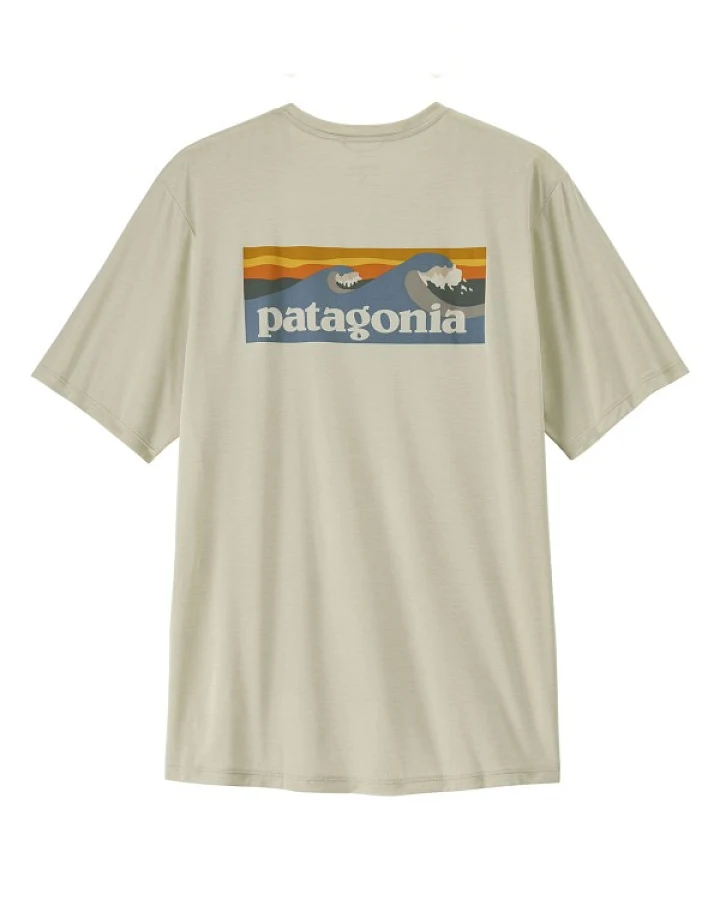 Patagonia - Cap Cool Daily Shirt Boardshort Logo - Funktionsshirt Gr XS beige
