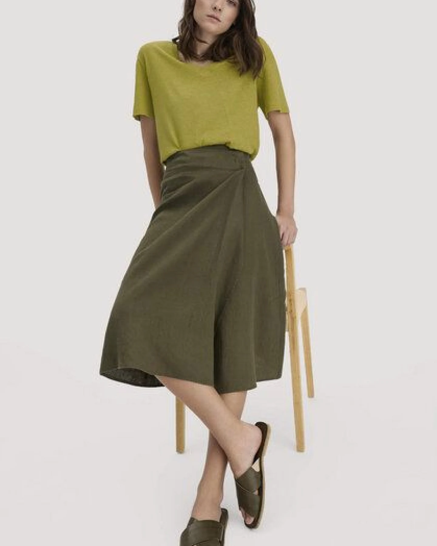 hessnatur Rock Midi Regular aus reinem Leinen – Ansicht 2