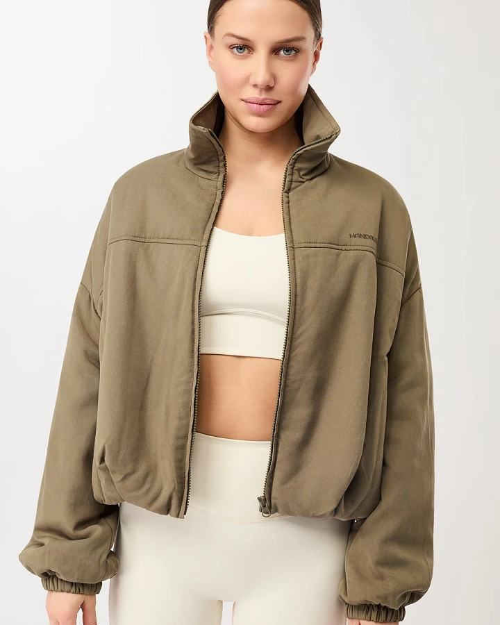MANDALA Damen vegan Blouson Jacke Modern Moss