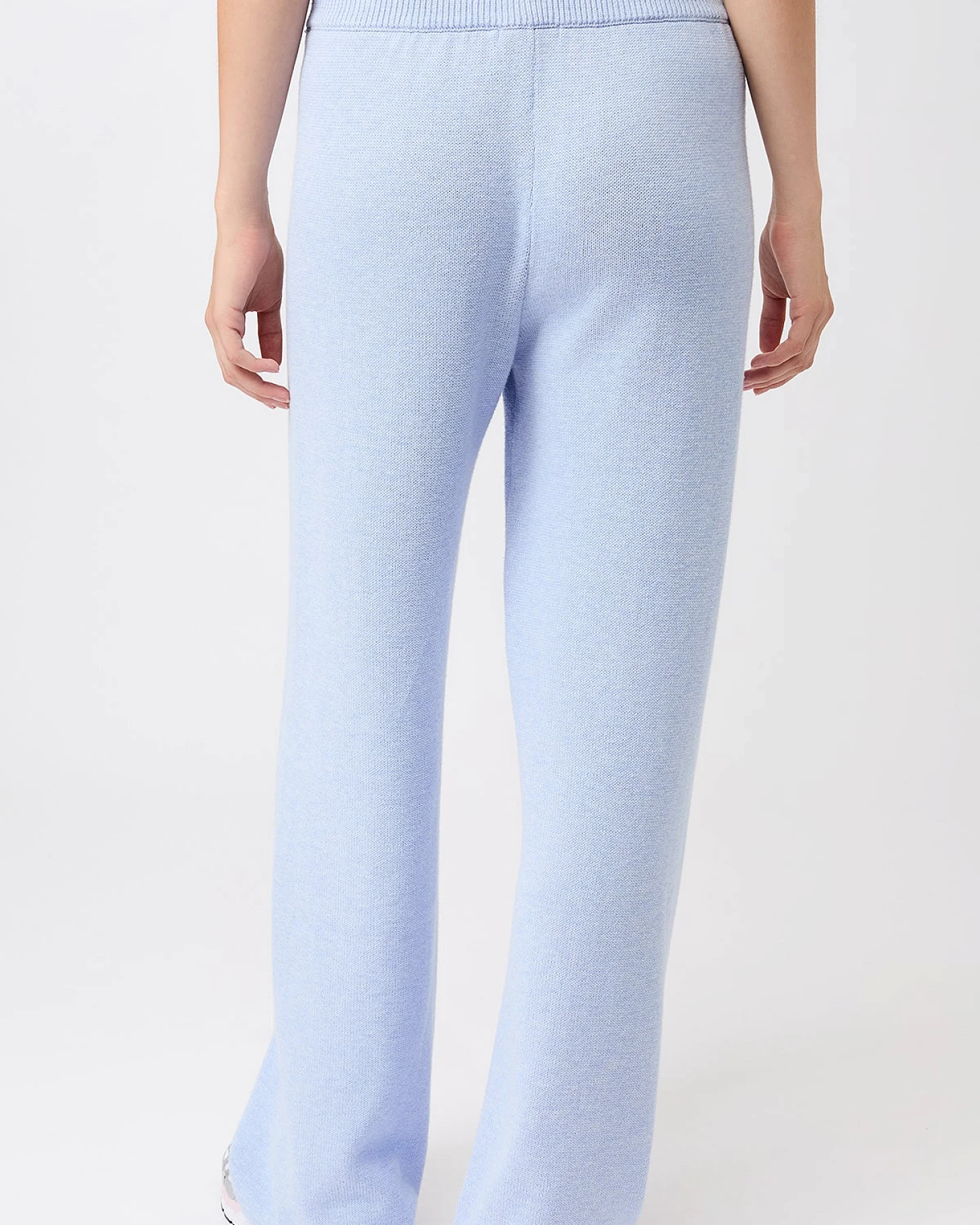 MANDALA Damen vegan Lounge Hose In Halcyon Blau – Ansicht 2
