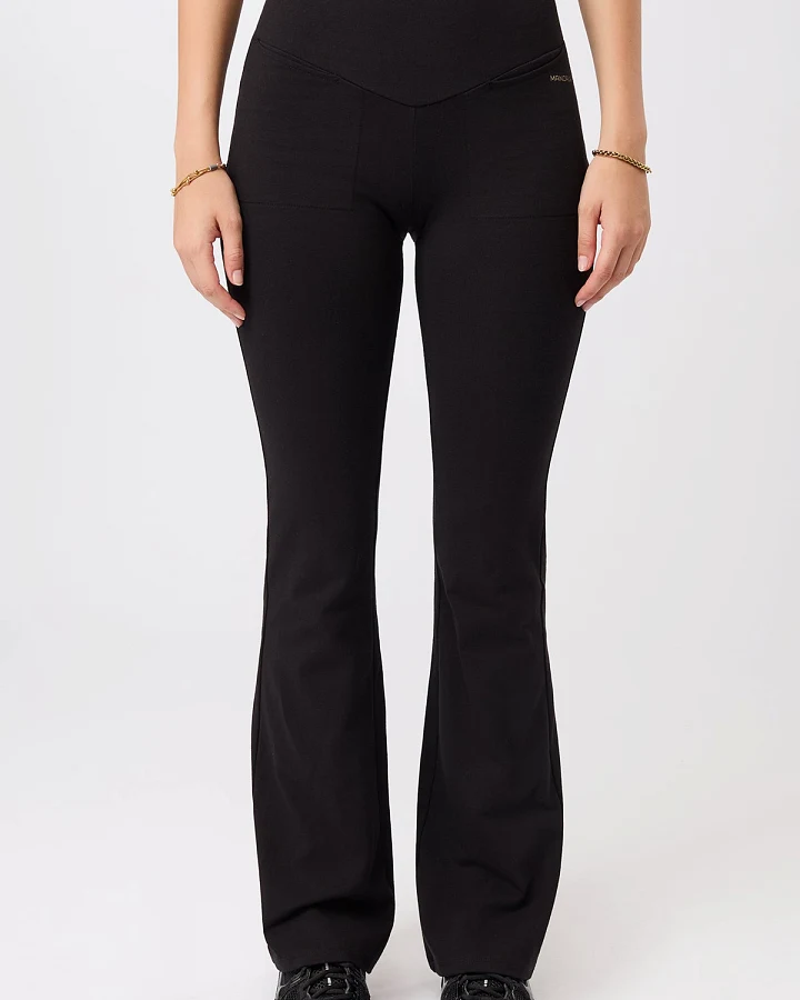 MANDALA Damen vegan Hose Back Envelope Schwarz