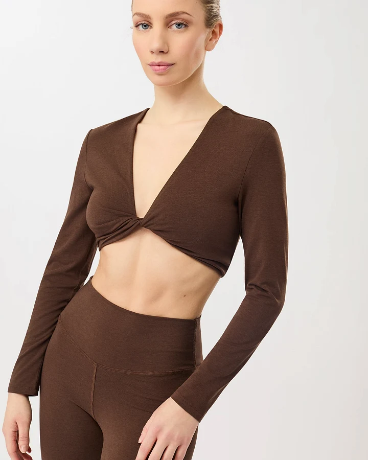 MANDALA Damen vegan Top Support Langarm-Shirt Wilderness
