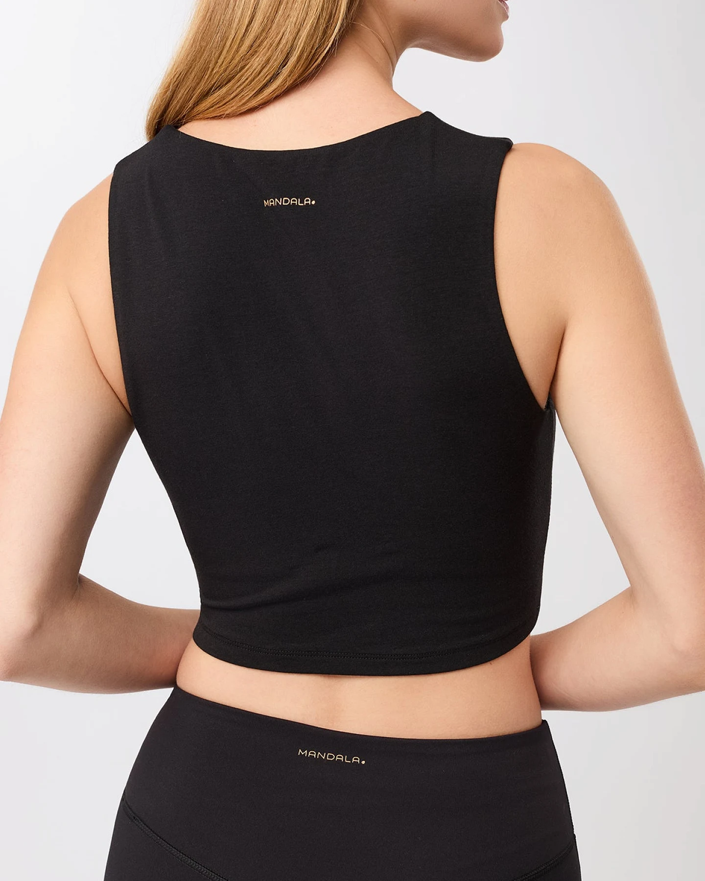MANDALA Damen vegan Top Serenity Black – Ansicht 2