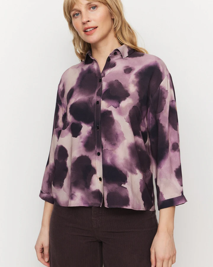 Recolution Damen vegan Bluse Cypress Waterdrop In Dark Grape
