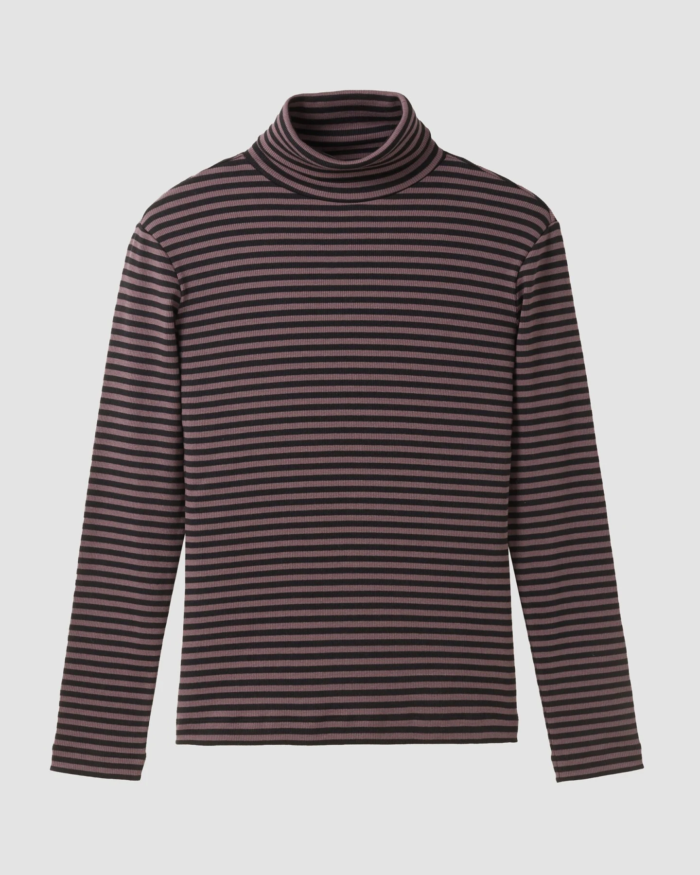 Recolution Damen vegan Langarmshirt Liatris Stripes In Dark Grape – Ansicht 2