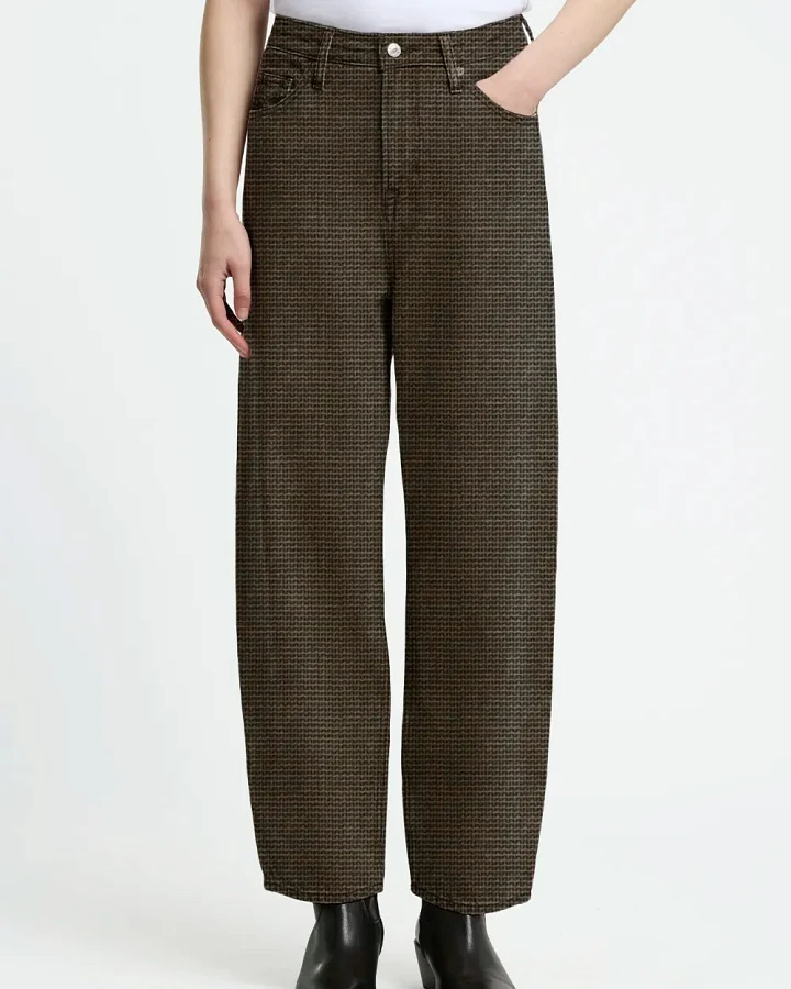 Kings of Indigo Damen vegan Hose Leila Cord Dewintery-Braun