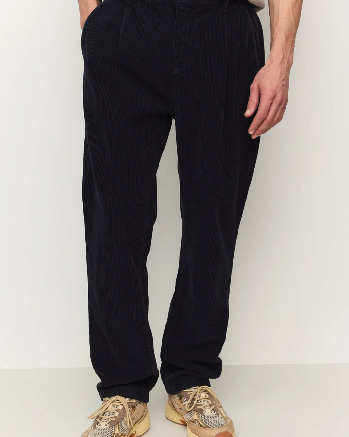 Recolution Herren vegan Hose Aus Eichen-Cord Dunkelblau