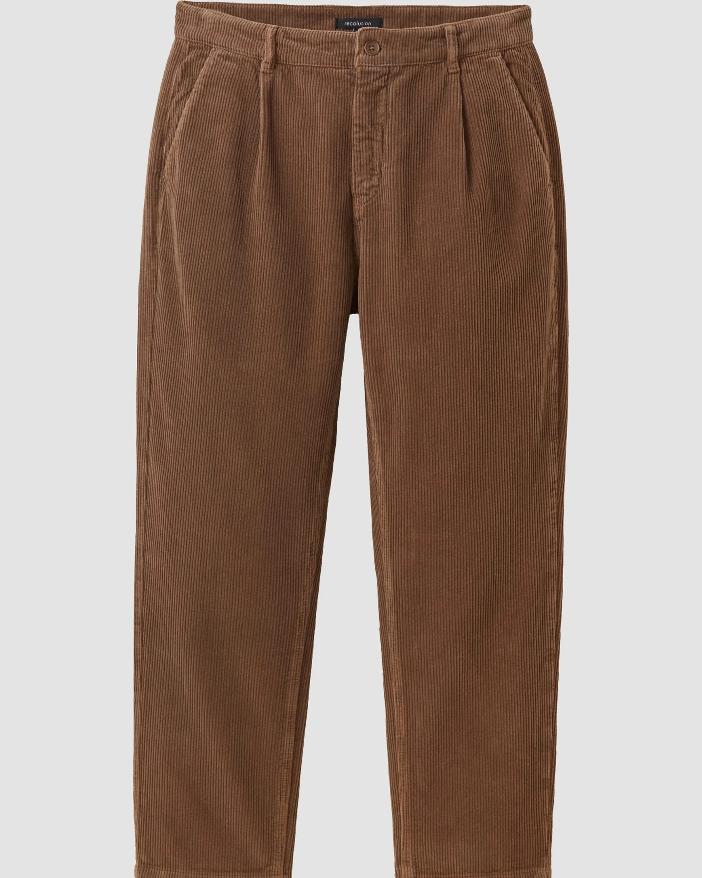 Recolution Herren vegan Hose Aus Eichen-Cord, Kaffeefarben – Ansicht 2