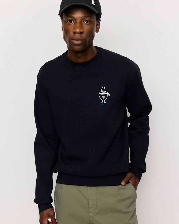 Recolution Herren vegan Sweatshirt Tamarillo Moin Schwarz