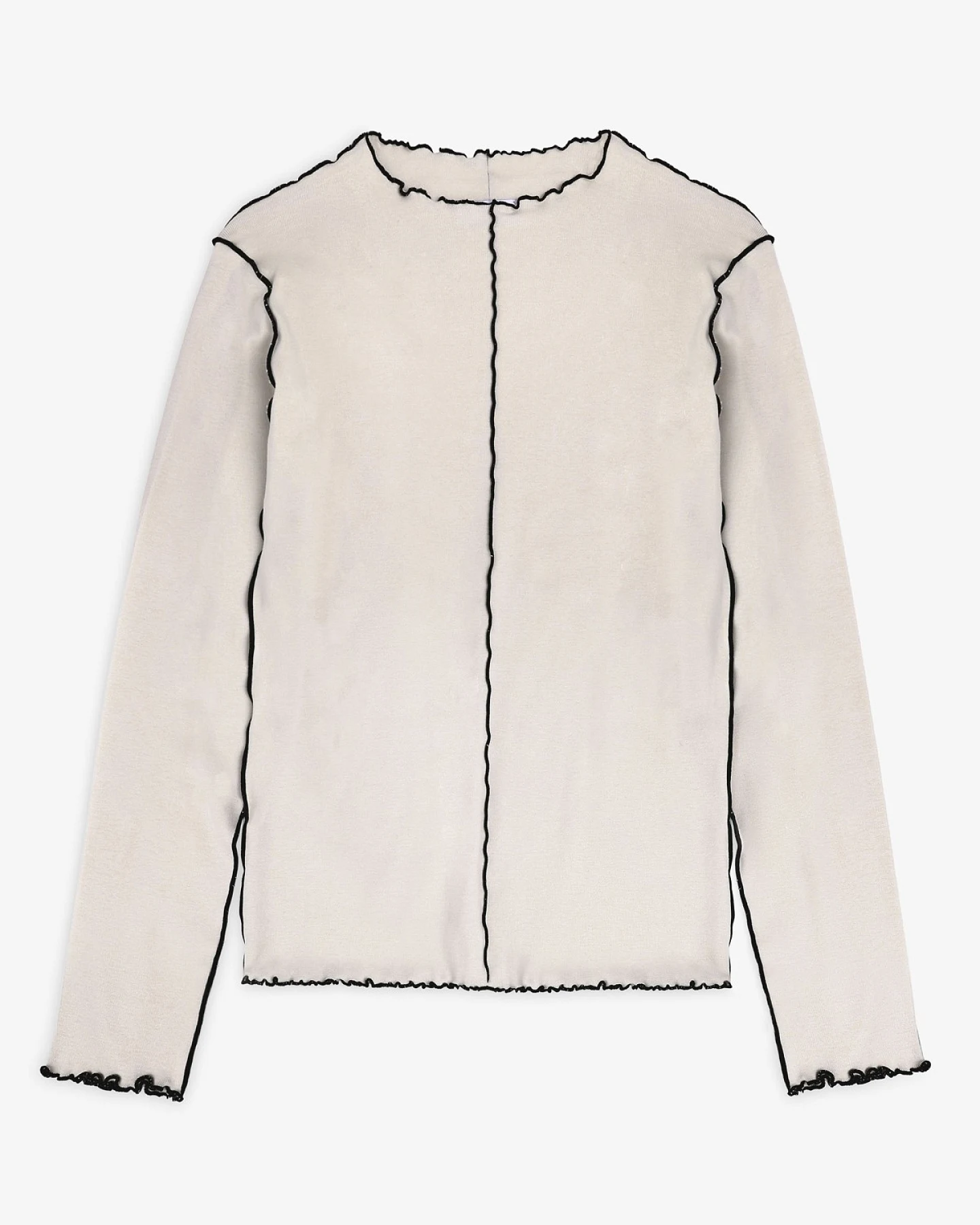 Longsleeve Pin-Tucked Off White – Ansicht 5