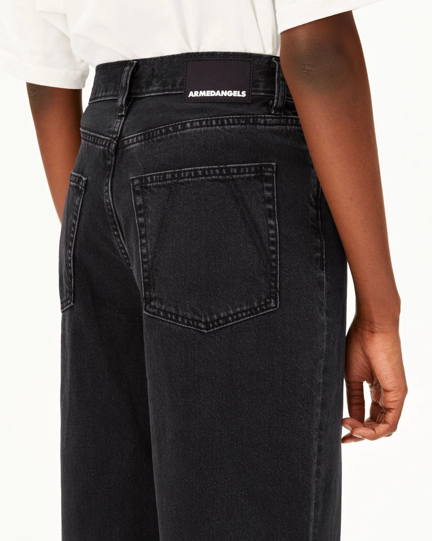 Jeans Enijaa High Waist Wide Ebony Black – Ansicht 4