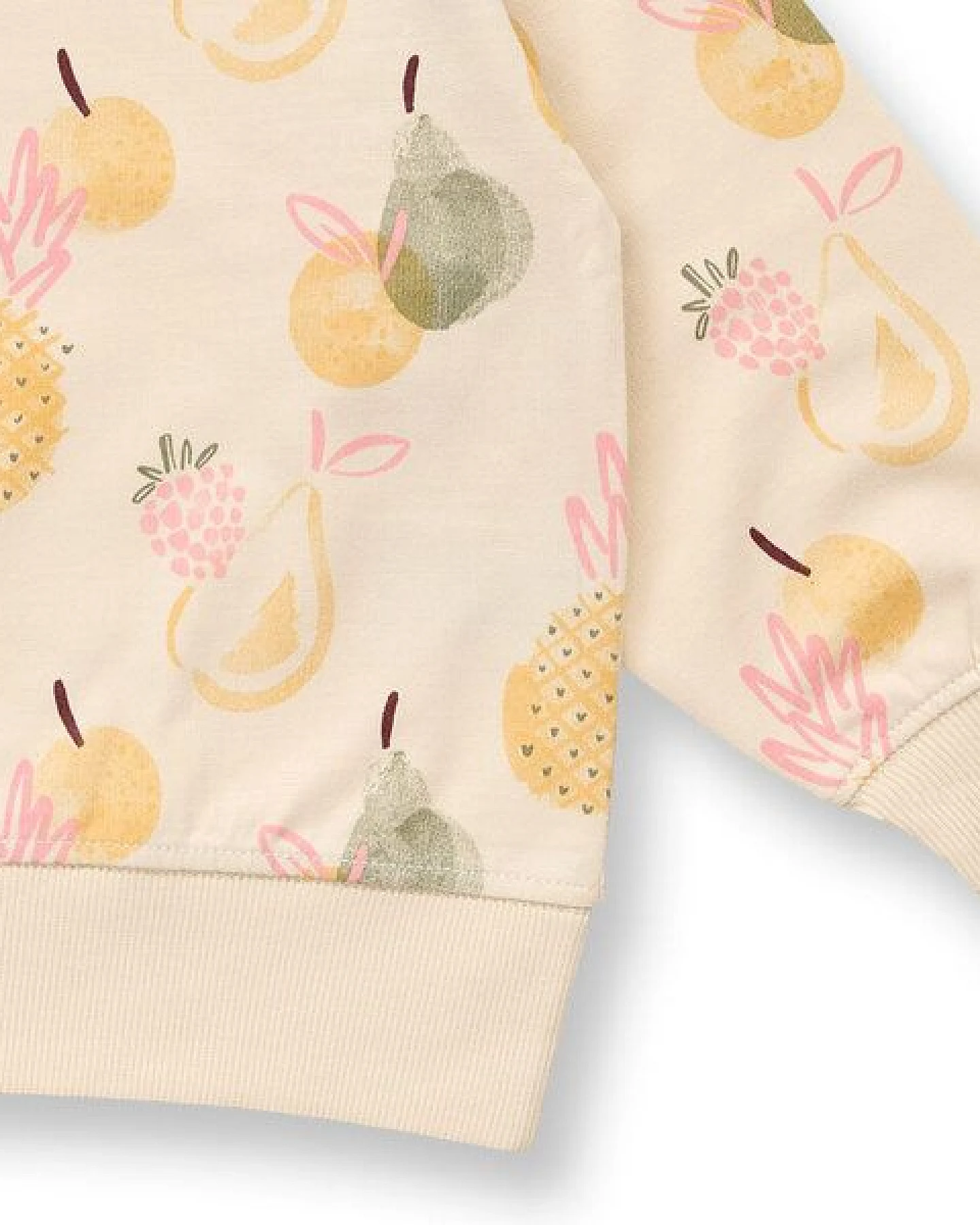 sense-organics Kinder Sweatshirt mit Früchtedruck, Modell DARI – Ansicht 3