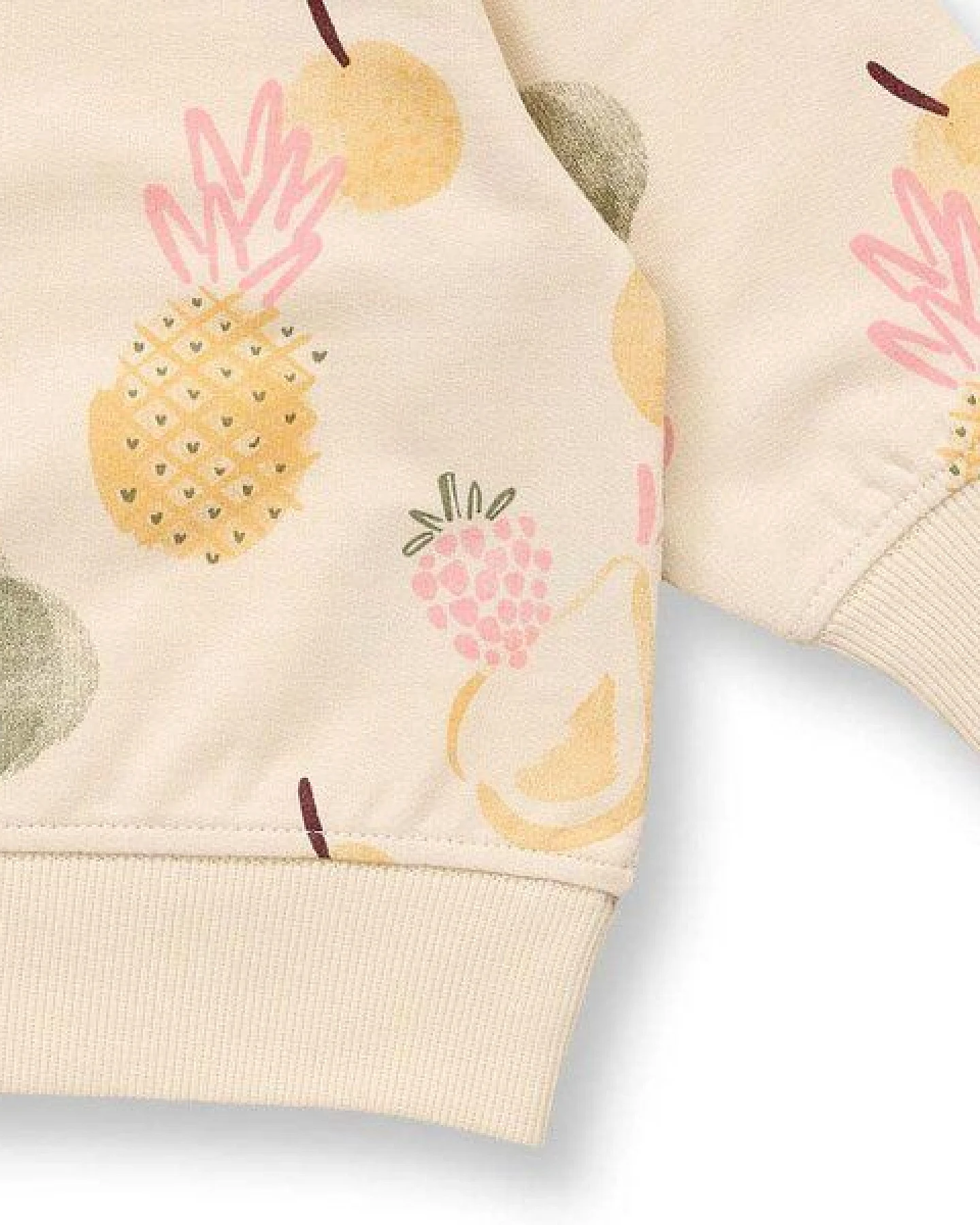 Sense Organics Baby Sweatshirt mit Früchtedruck, Modell SIAM – Ansicht 4