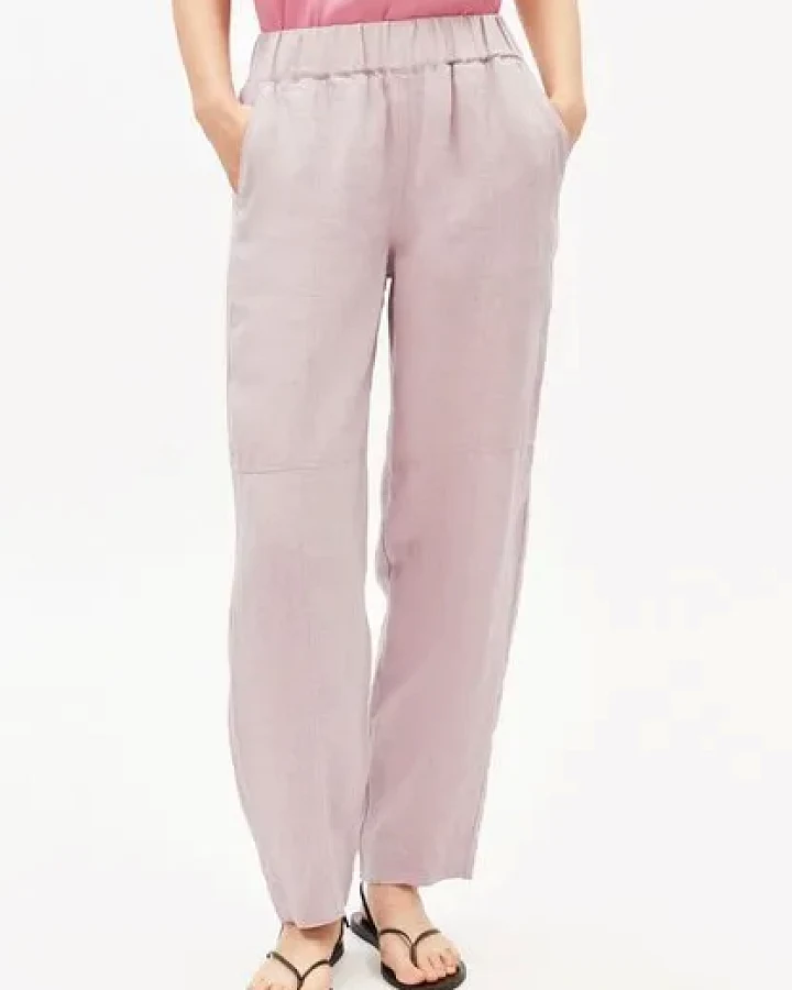Produktseite: ARMEDANGELS LINO BARREL Damen Hose aus 100% Leinen