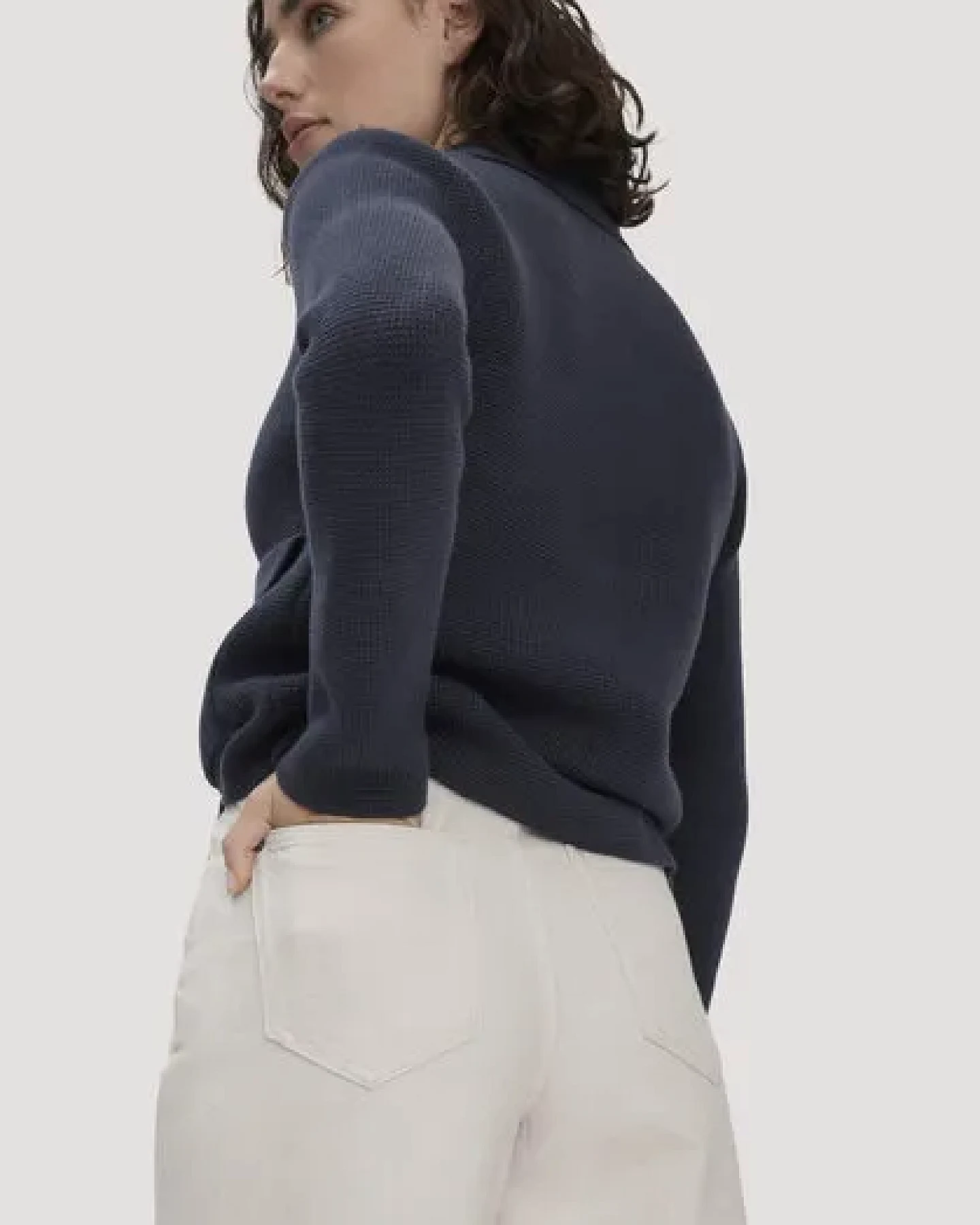 hessnatur Jeans ALVA Wide Leg UNDYED aus Bio-Baumwolle mit TENCEL Lyocell – Ansicht 2