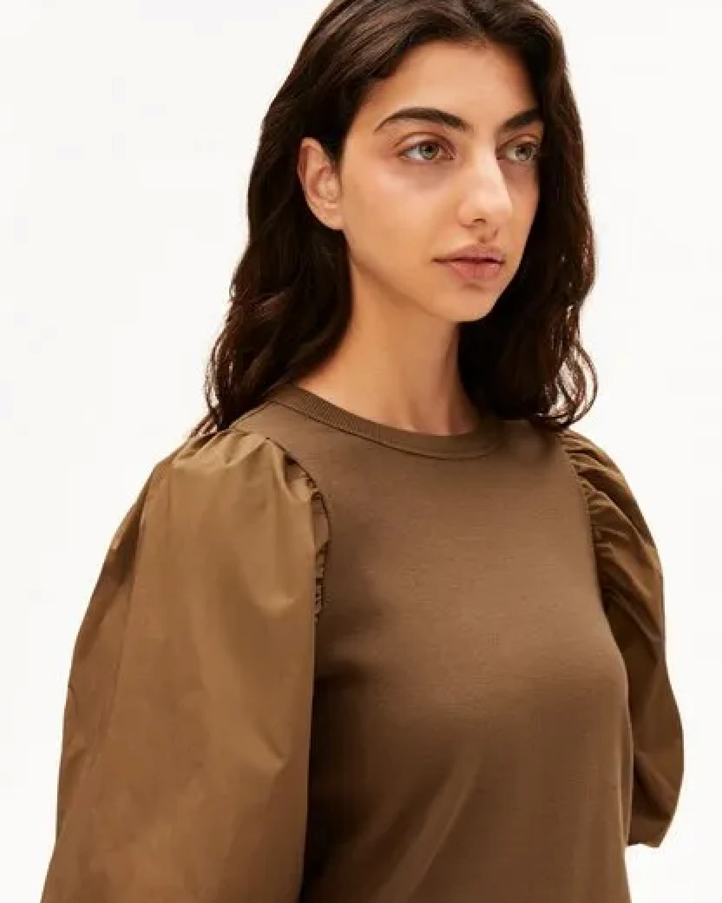 ARMEDANGELS PUFF SLEEVE Damen T-Shirt aus Bio-Baumwoll Mix – Ansicht 3