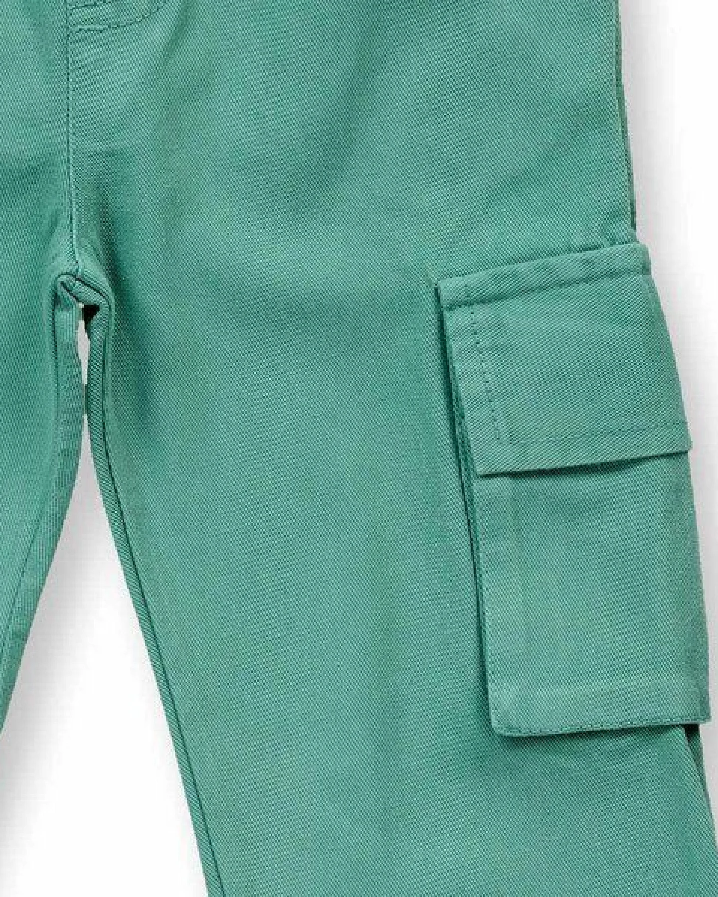 Sense Organics Kinderhose in smaragdgrün, Modell MAILO – Ansicht 3