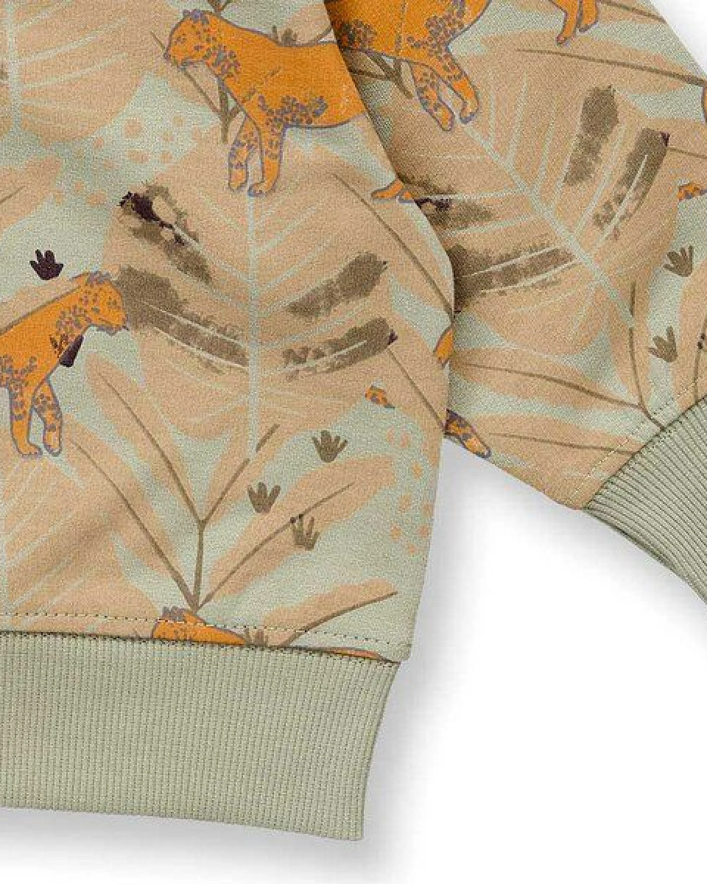 Sense Organics Baby Sweatshirt mit Dschungeldruck, Modell SIAM – Ansicht 4