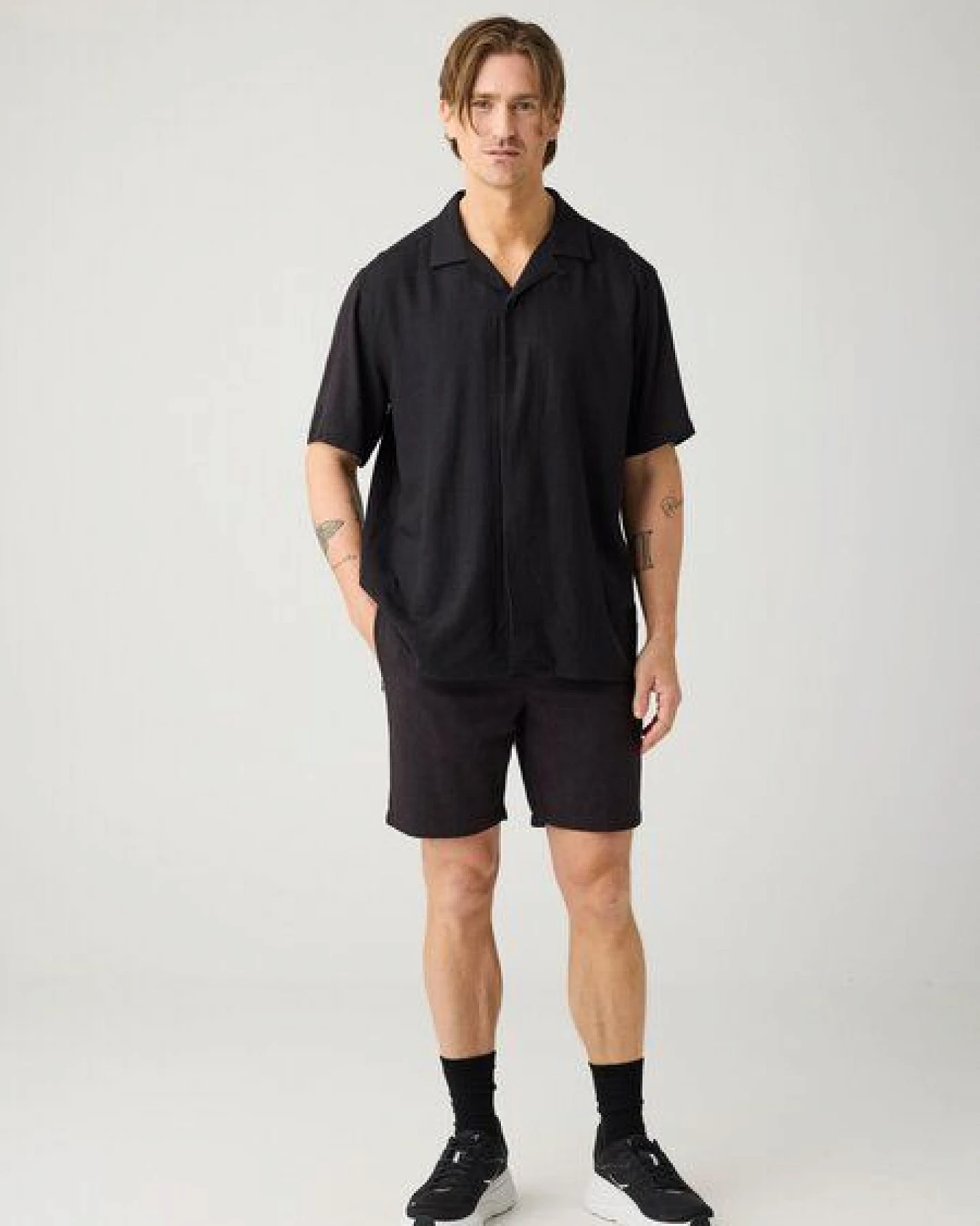 KnowledgeCotton Apparel Shorts ASTRAL-Comfort aus Ecovero und Bio-Leinen – Ansicht 2