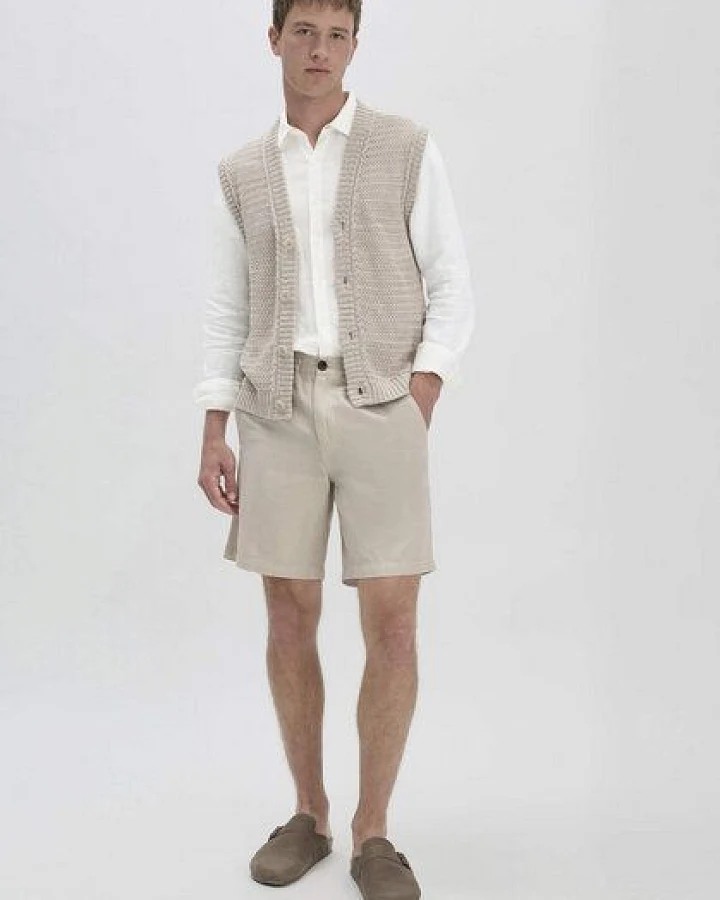 hessnatur Shorts Relaxed aus Bio-Baumwolle mit Leinen
