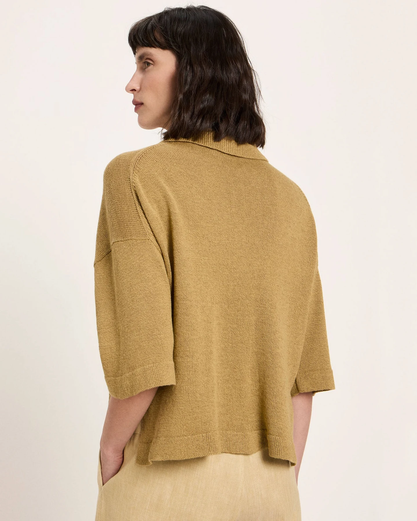 Halbarmpullover mit Polo-Kragen – Ansicht 4