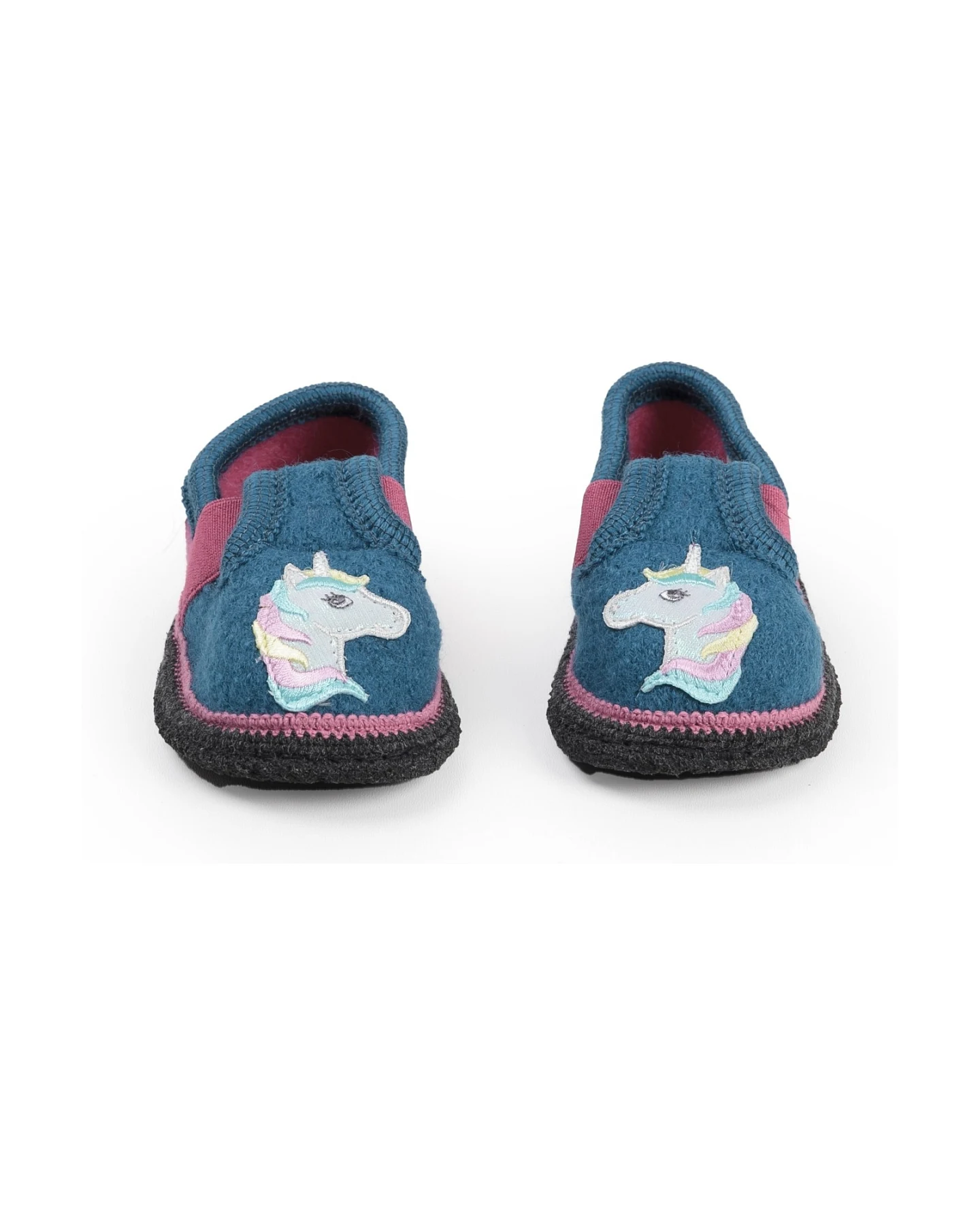 Kinder Hausschuhe Walkpuschen Einhorn arctic blue-lipstick Gr. 24 – Ansicht 2