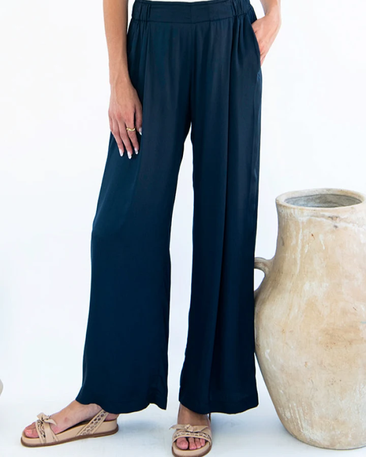 Neu Nomads Damen vegan Hose Garbo Mitternacht