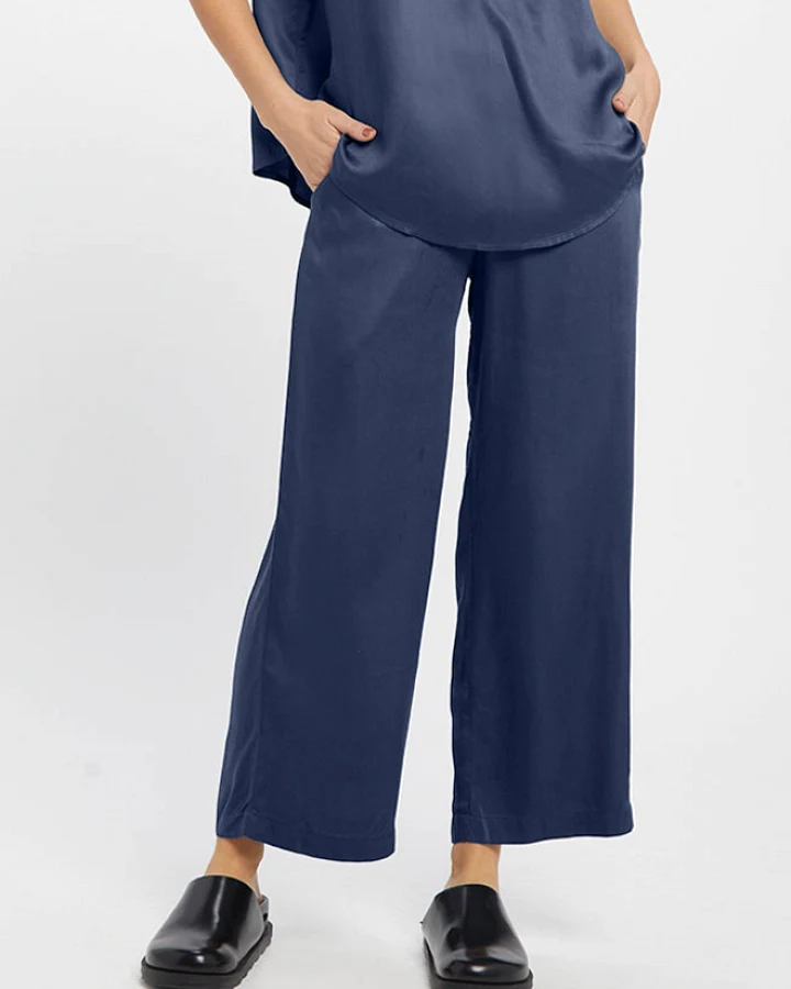 Neu Nomads Damen vegan Hose Cropped Palazzo Carina Midnight