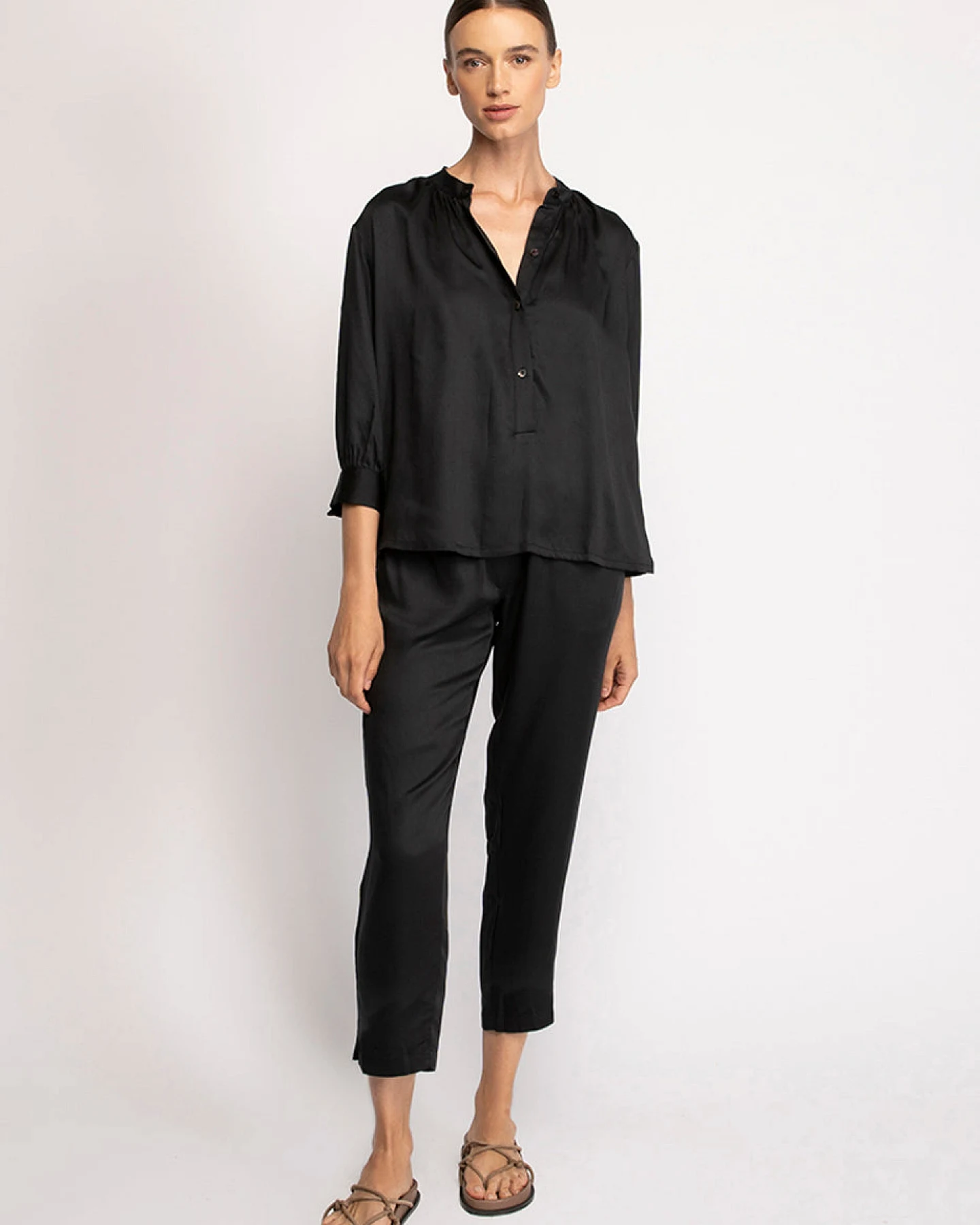 Neu Nomads Damen vegan Hose Beverly Schwarz – Ansicht 2