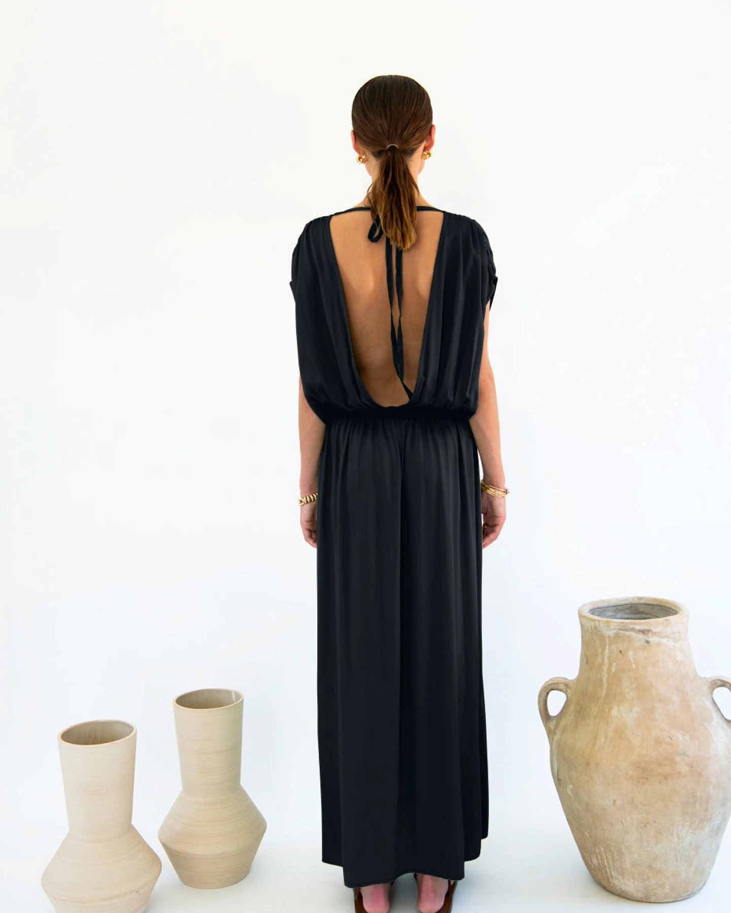 Neu Nomads Damen vegan Kleid Natalia Schwarz – Ansicht 2