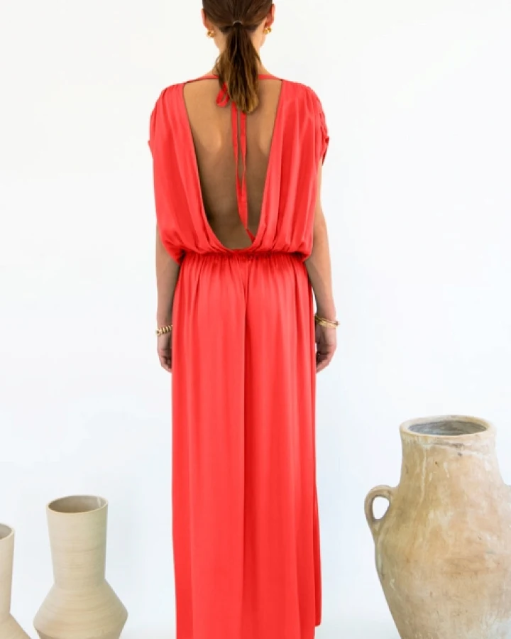 Neu Nomads Damen vegan Kleid Natalia Koralle