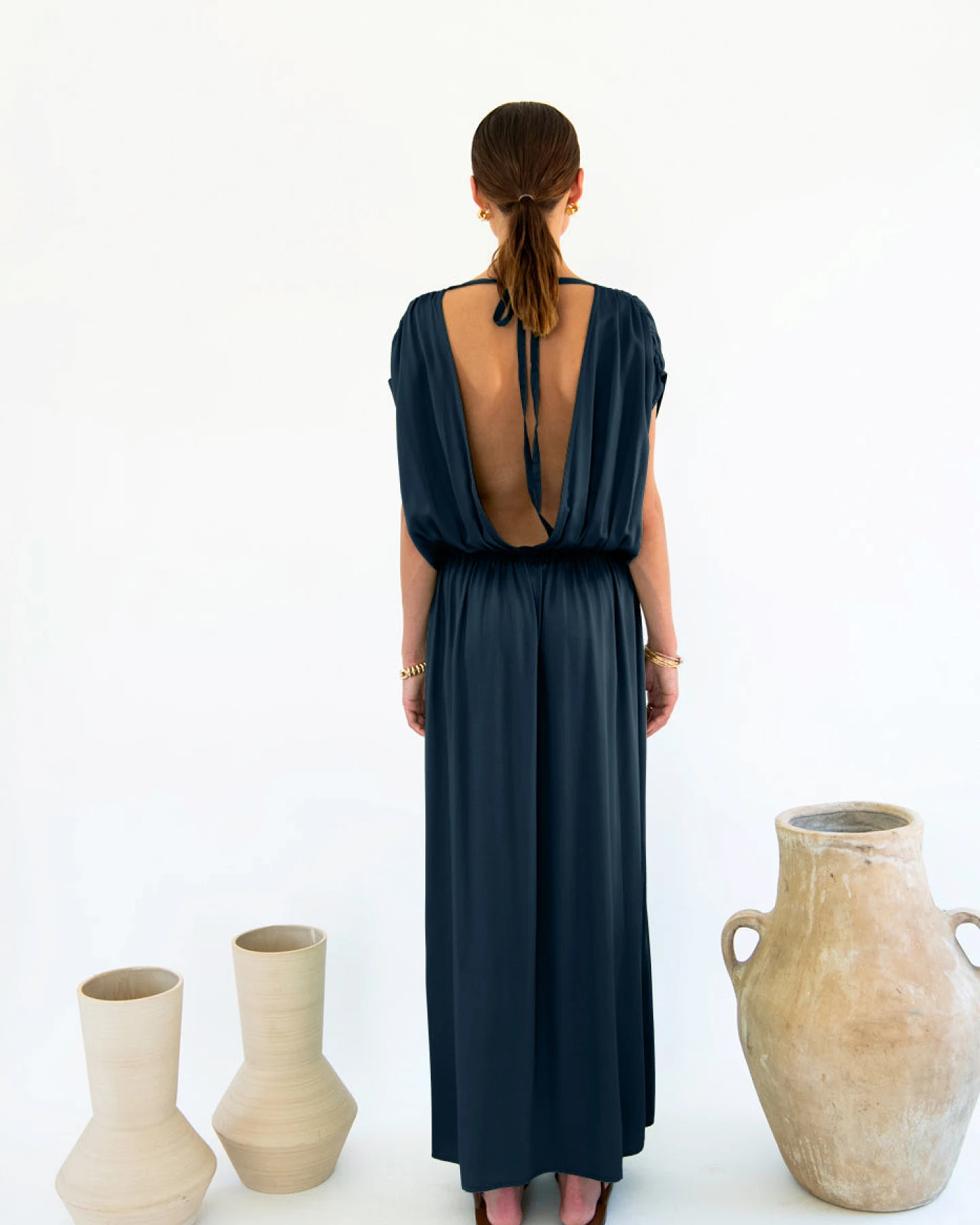 Neu Nomads Damen vegan Kleid Natalia Mitternacht – Ansicht 2