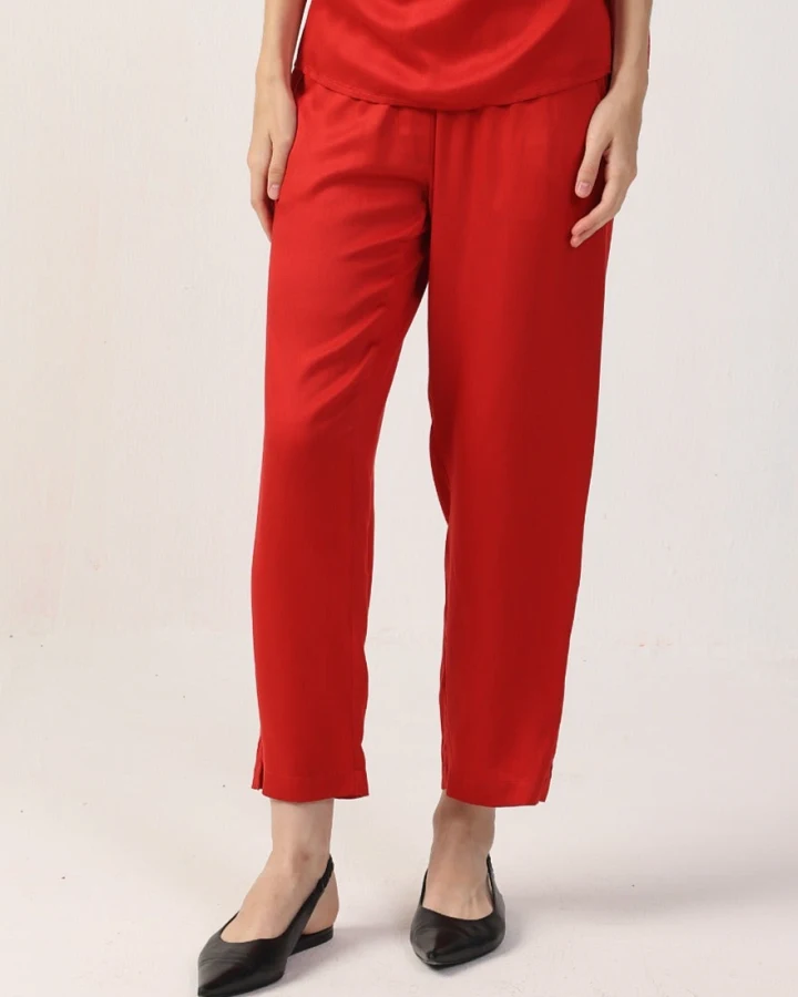 Neu Nomads Damen vegan Hose Belmont Rot
