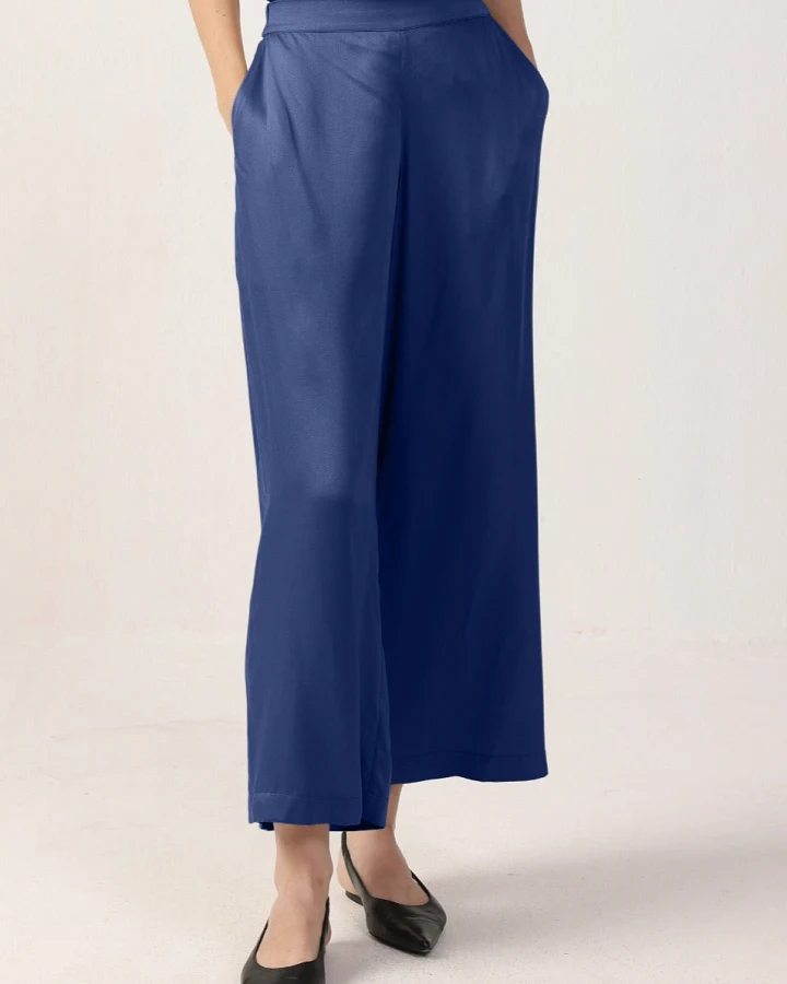 Neu Nomads Damen vegan Hose Cropped Giada Bluejay