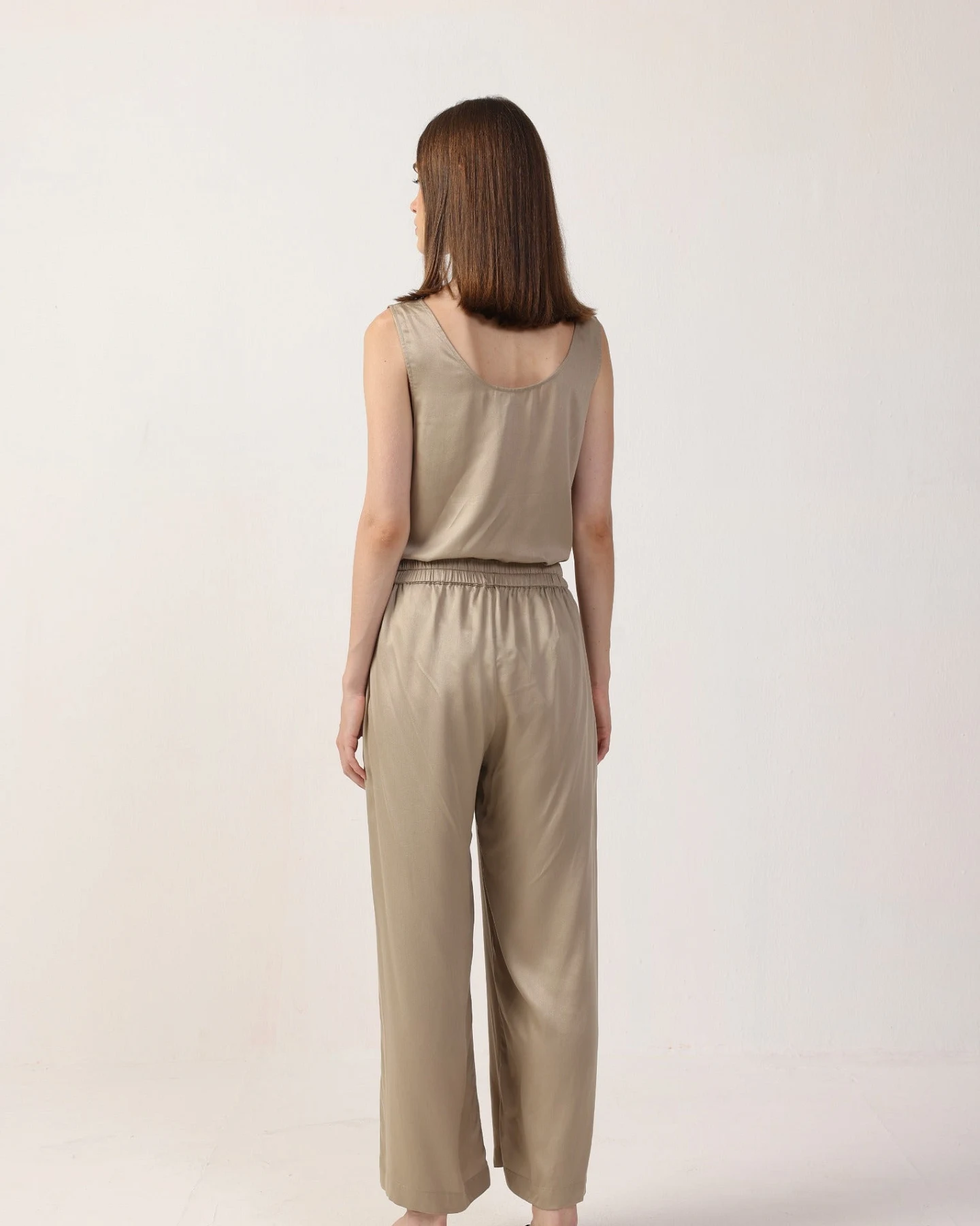 Neu Nomads Damen vegan Hose Cropped Giada Stone – Ansicht 2