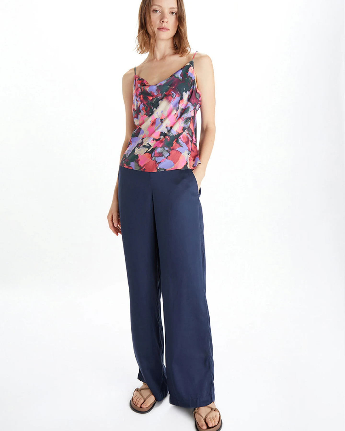 Neu Nomads Damen vegan Oberteile Rundhalsausschnitt Edelsteindruck – Ansicht 2