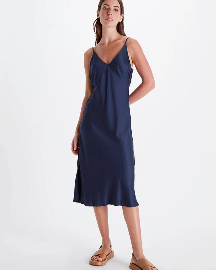 Neu Nomads Damen vegan Slip Dress Bias Midnight
