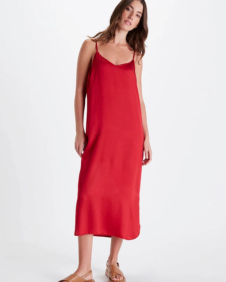 Neu Nomads Damen vegan Slip Dress Easy Fuchsia