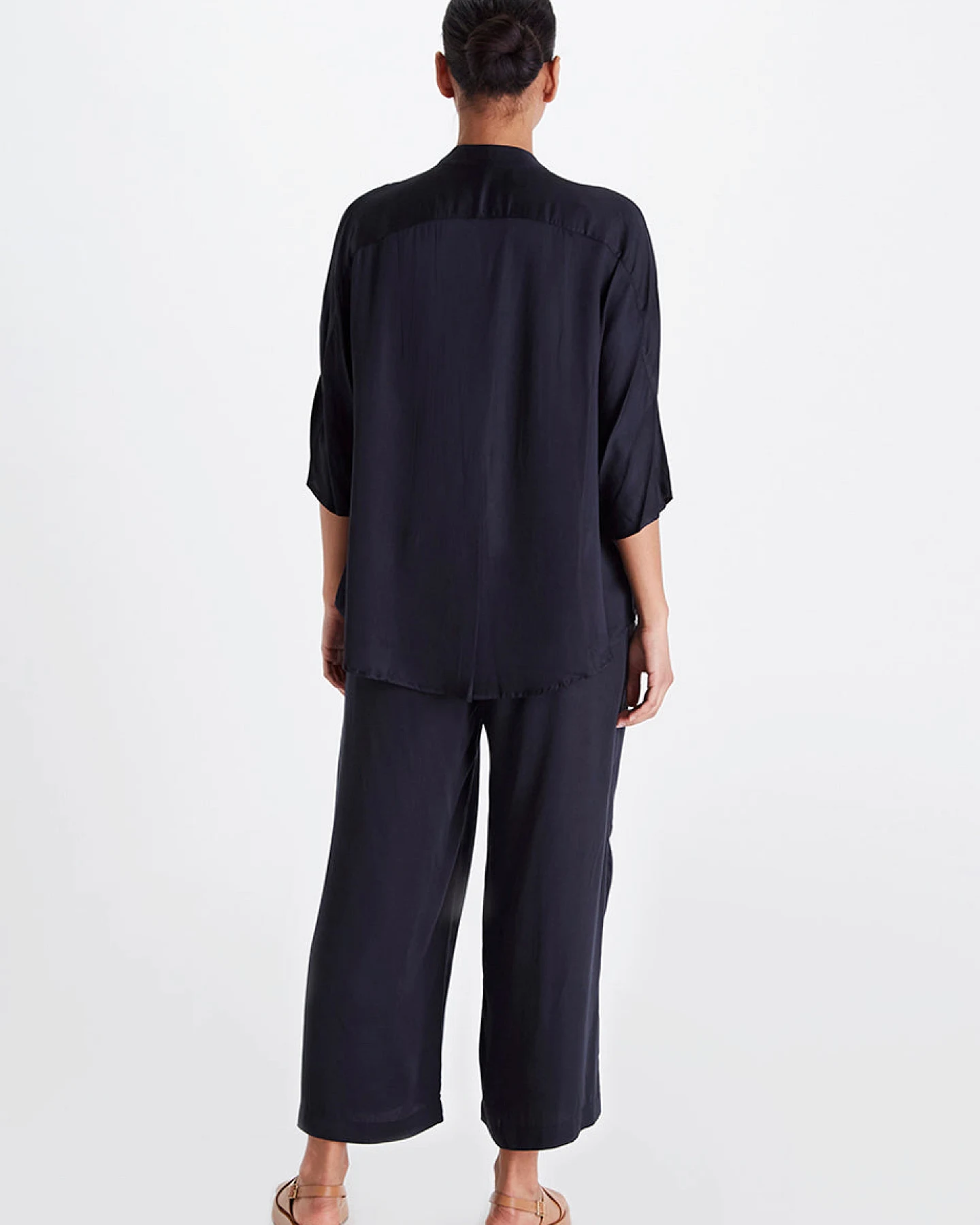 Neu Nomads Damen vegan Bluse Kerala Schwarz – Ansicht 2