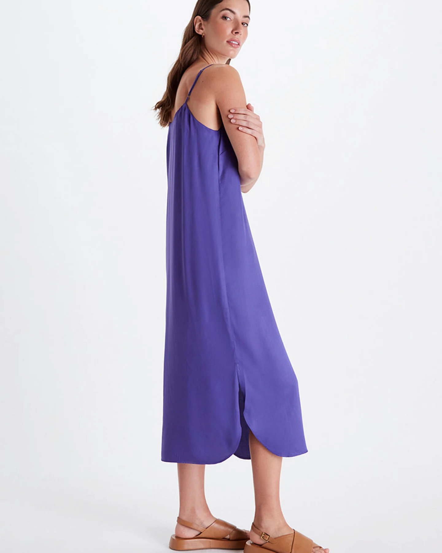 Neu Nomads Damen vegan Slip Dress Easy Peri – Ansicht 2