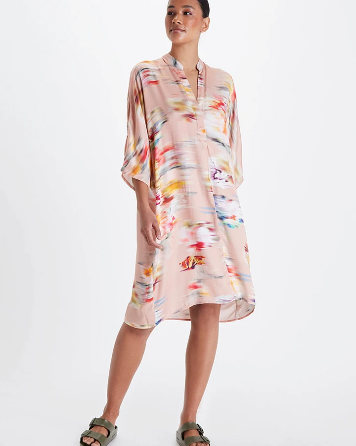 Neu Nomads Damen vegan Kleid Kerala Flower Blur