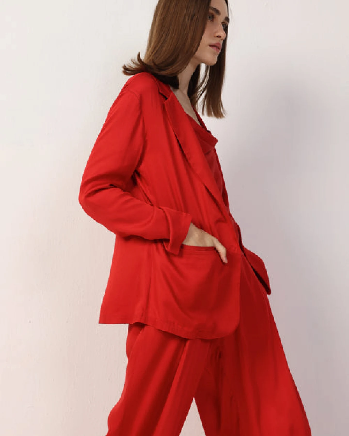 Neu Nomads Damen vegan Jacke Karlie Rot – Ansicht 2